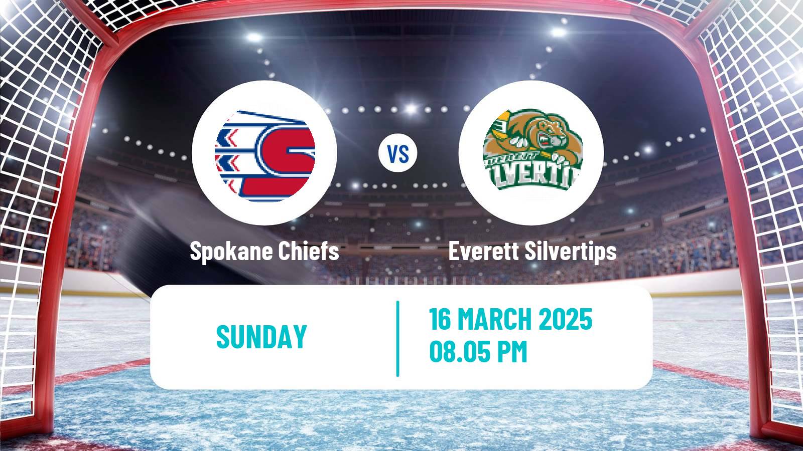 Hockey WHL Spokane Chiefs - Everett Silvertips