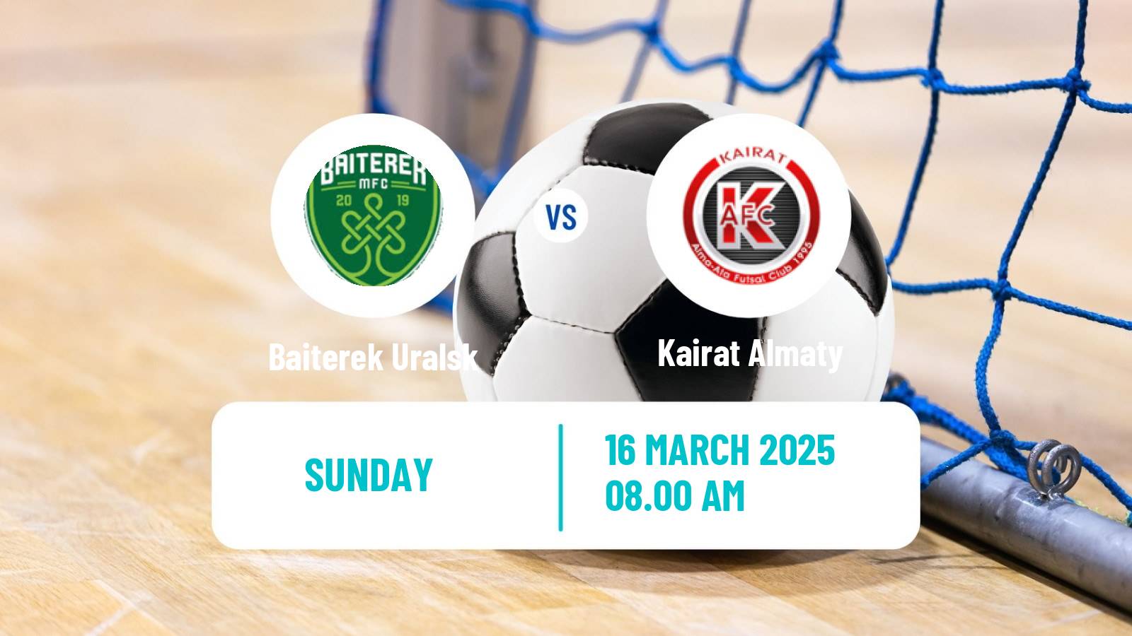 Futsal Kazakh Championship Futsal Baiterek Uralsk - Kairat Almaty