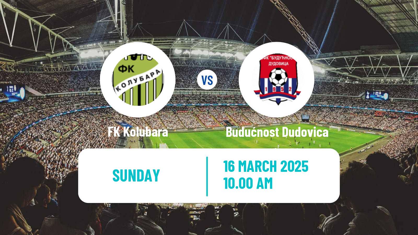 Soccer Serbian Srpska Liga - Belgrade Kolubara - Budućnost Dudovica