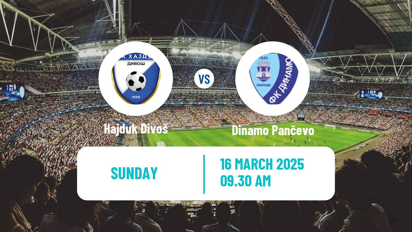 Soccer Serbian Srpska Liga - Vojvodina Hajduk Divoš - Dinamo Pančevo