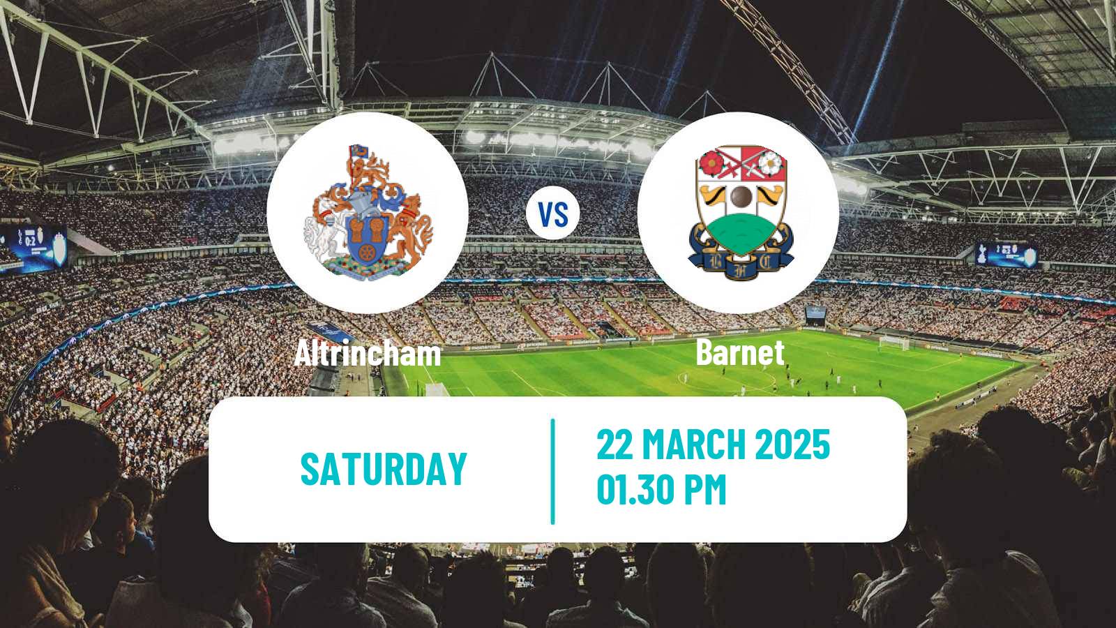 Soccer English National League Altrincham - Barnet