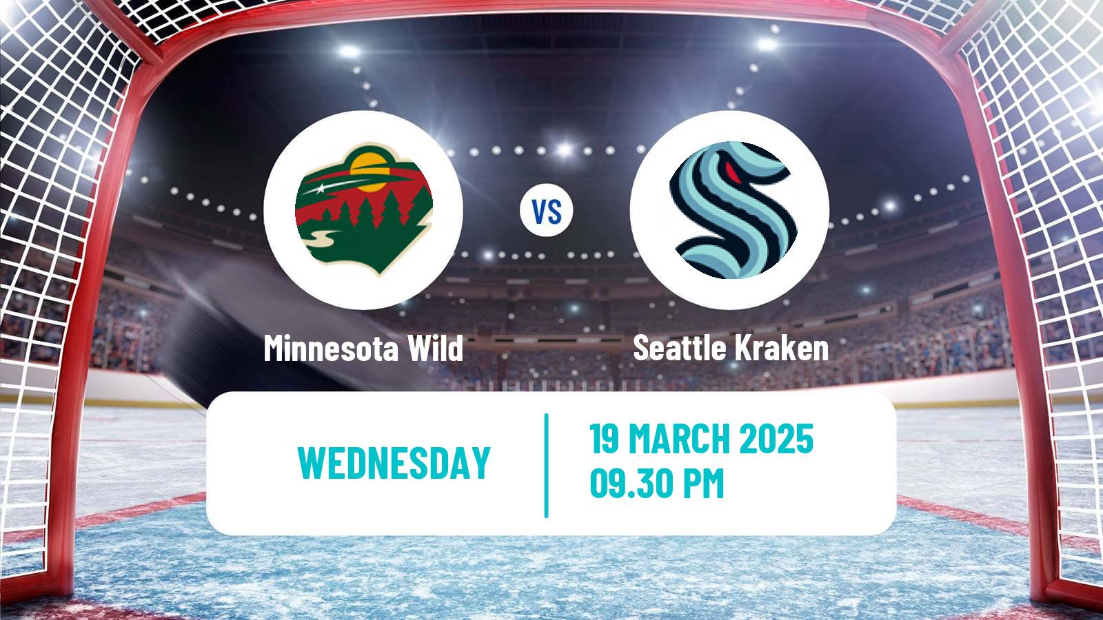 Hockey NHL Minnesota Wild - Seattle Kraken