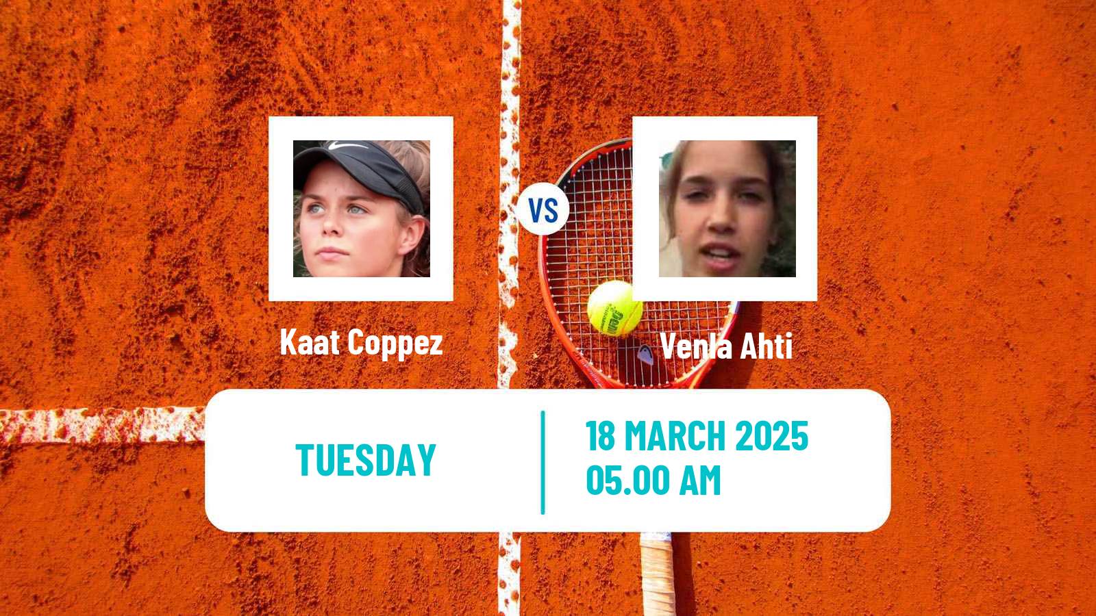 Tennis ITF W15 Le Havre Women Kaat Coppez - Venla Ahti