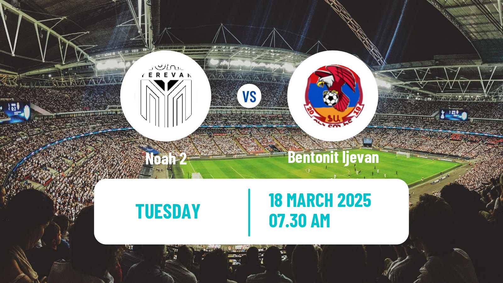 Soccer Armenian First League Noah 2 - Bentonit Ijevan