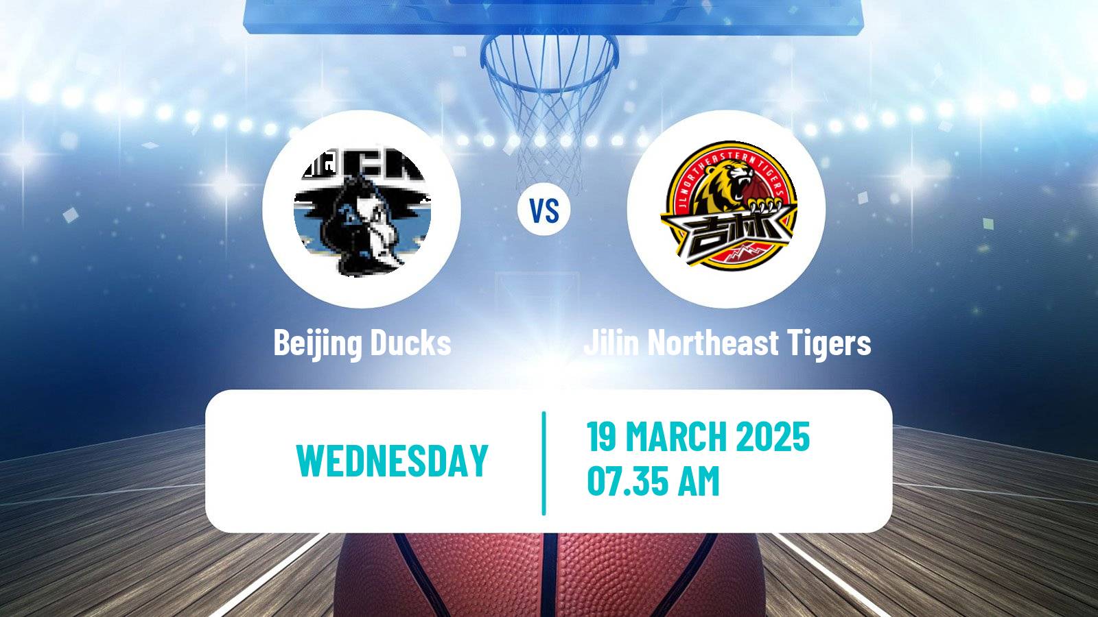 Basketball CBA Beijing Ducks - Jilin Northeast Tigers