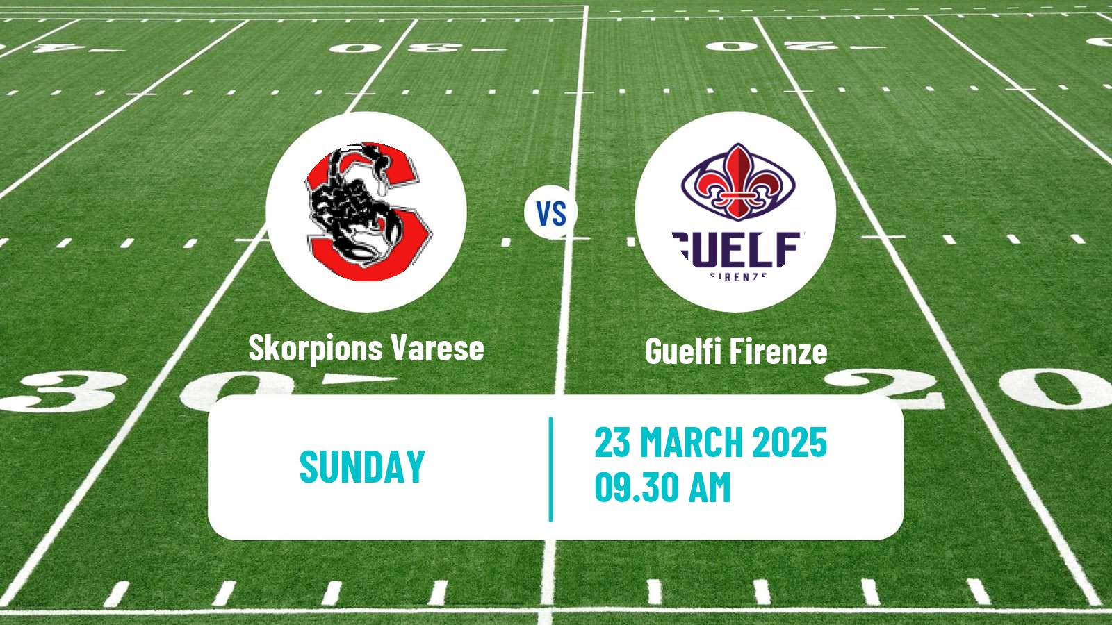 American football Italian IFL Skorpions Varese - Guelfi Firenze