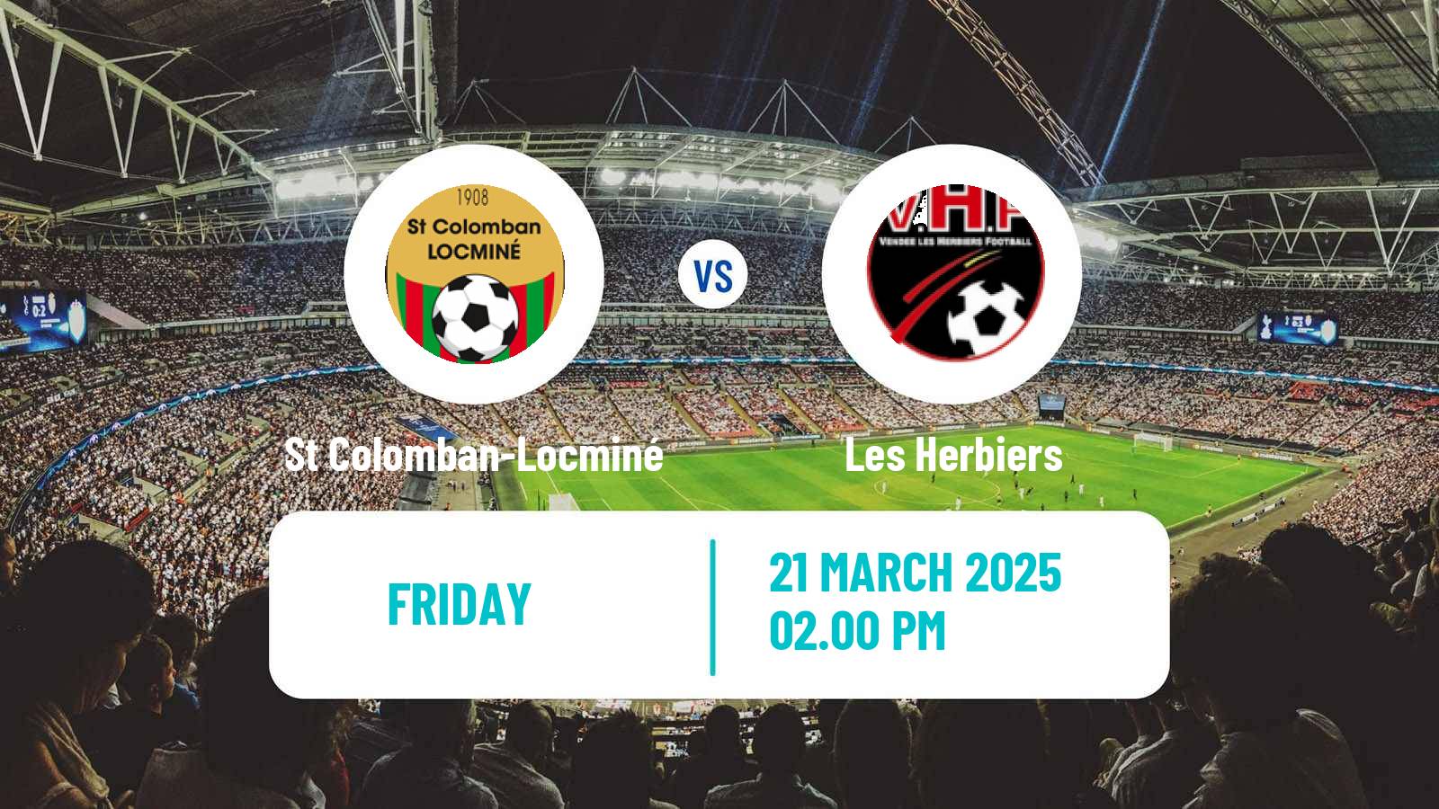 Soccer French National 2 - Group B St Colomban-Locminé - Les Herbiers