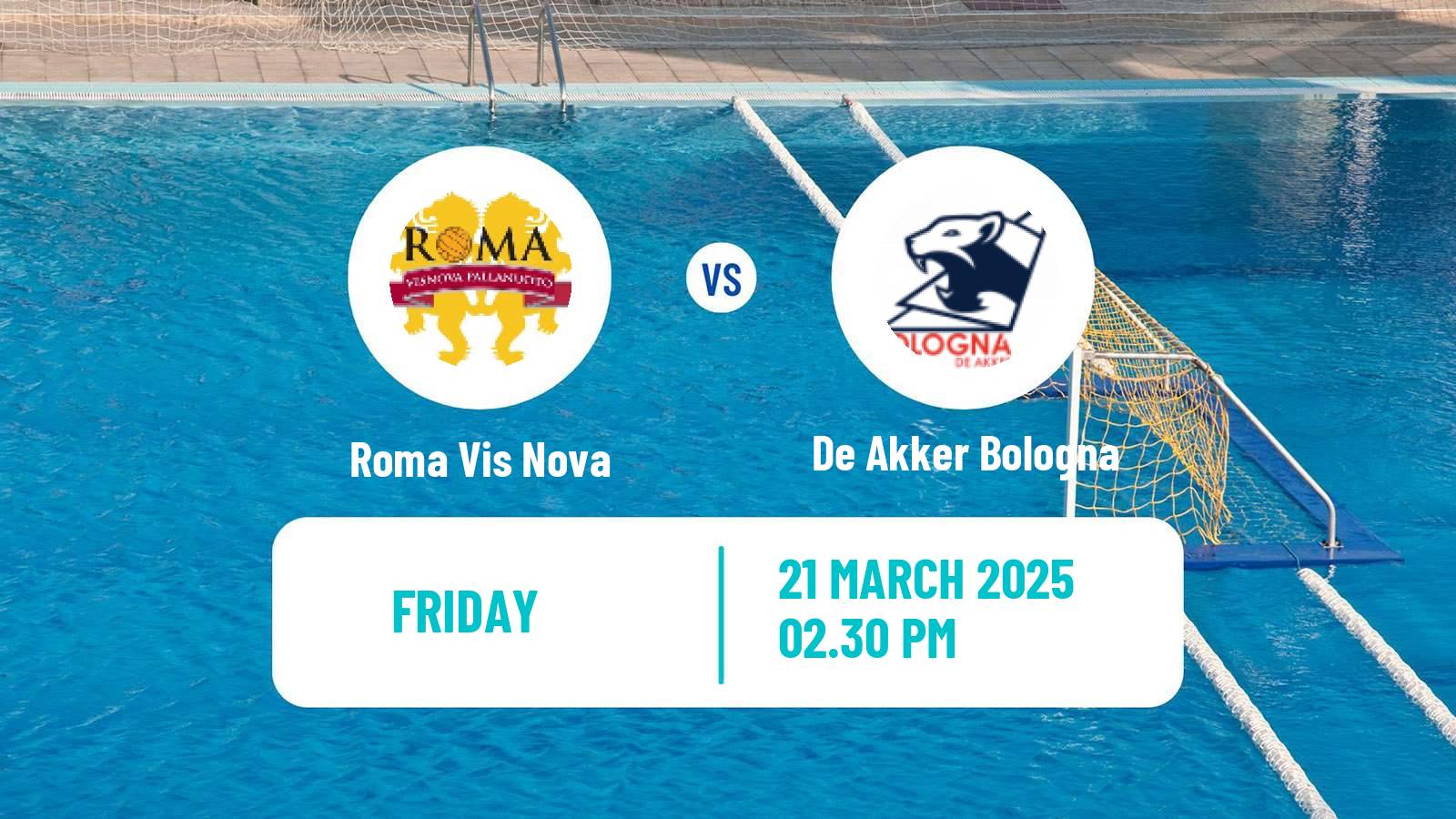 Water polo Italian A1 Water Polo Roma Vis Nova - De Akker Bologna
