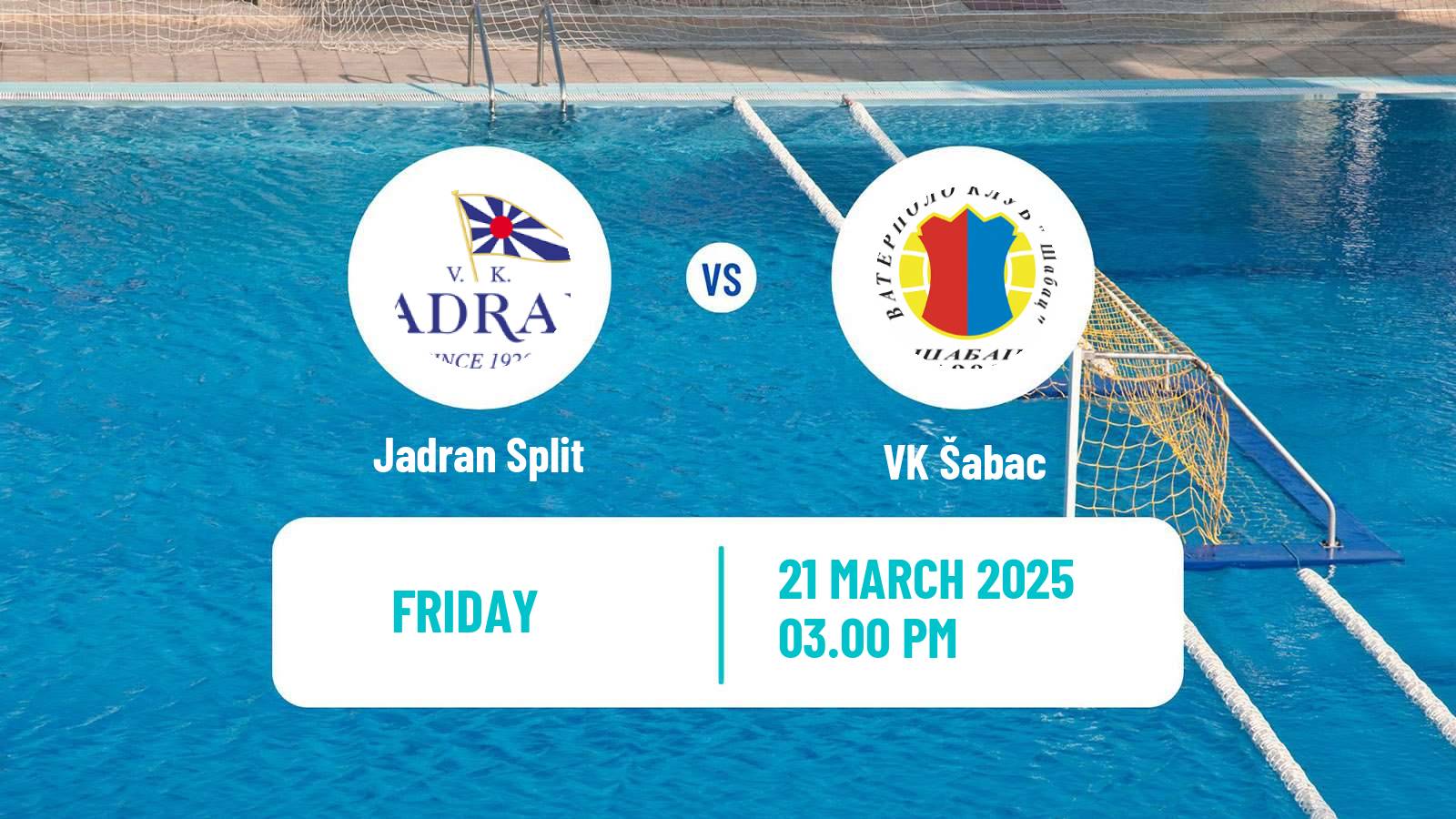 Water polo Serbian Super Liga Water Polo Jadran Split - Šabac
