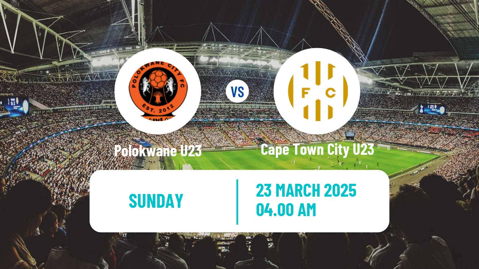 Soccer South African Diski Challenge Polokwane U23 - Cape Town City U23