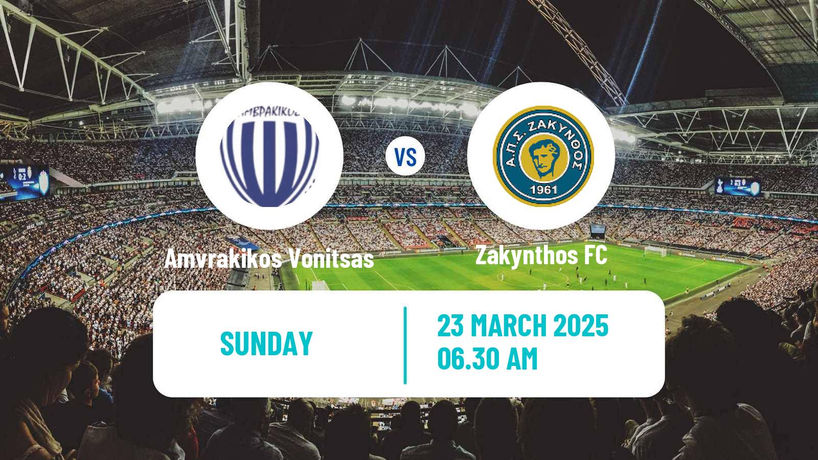 Soccer Greek Gamma Ethniki - Group 2 Amvrakikos Vonitsas - Zakynthos