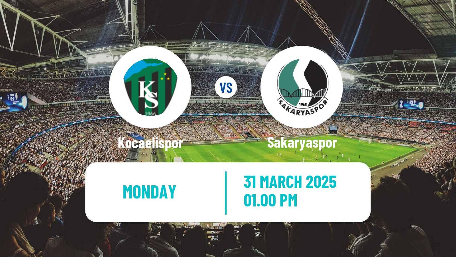Soccer Turkish First League Kocaelispor - Sakaryaspor