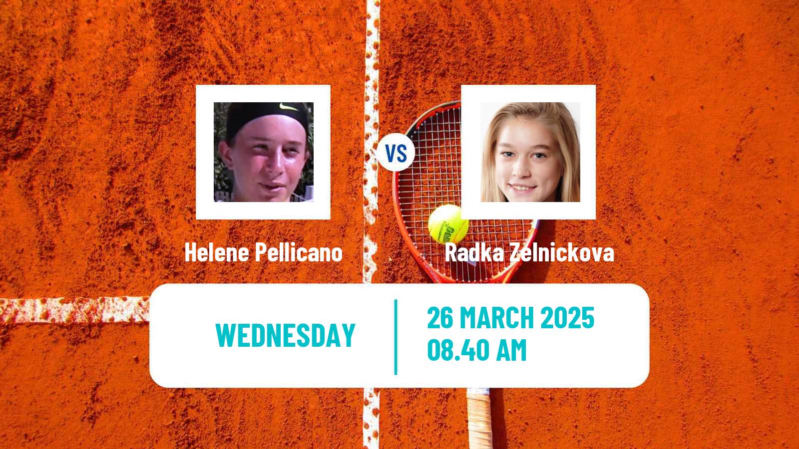 Tennis ITF W15 Monastir 12 Women Helene Pellicano - Radka Zelnickova