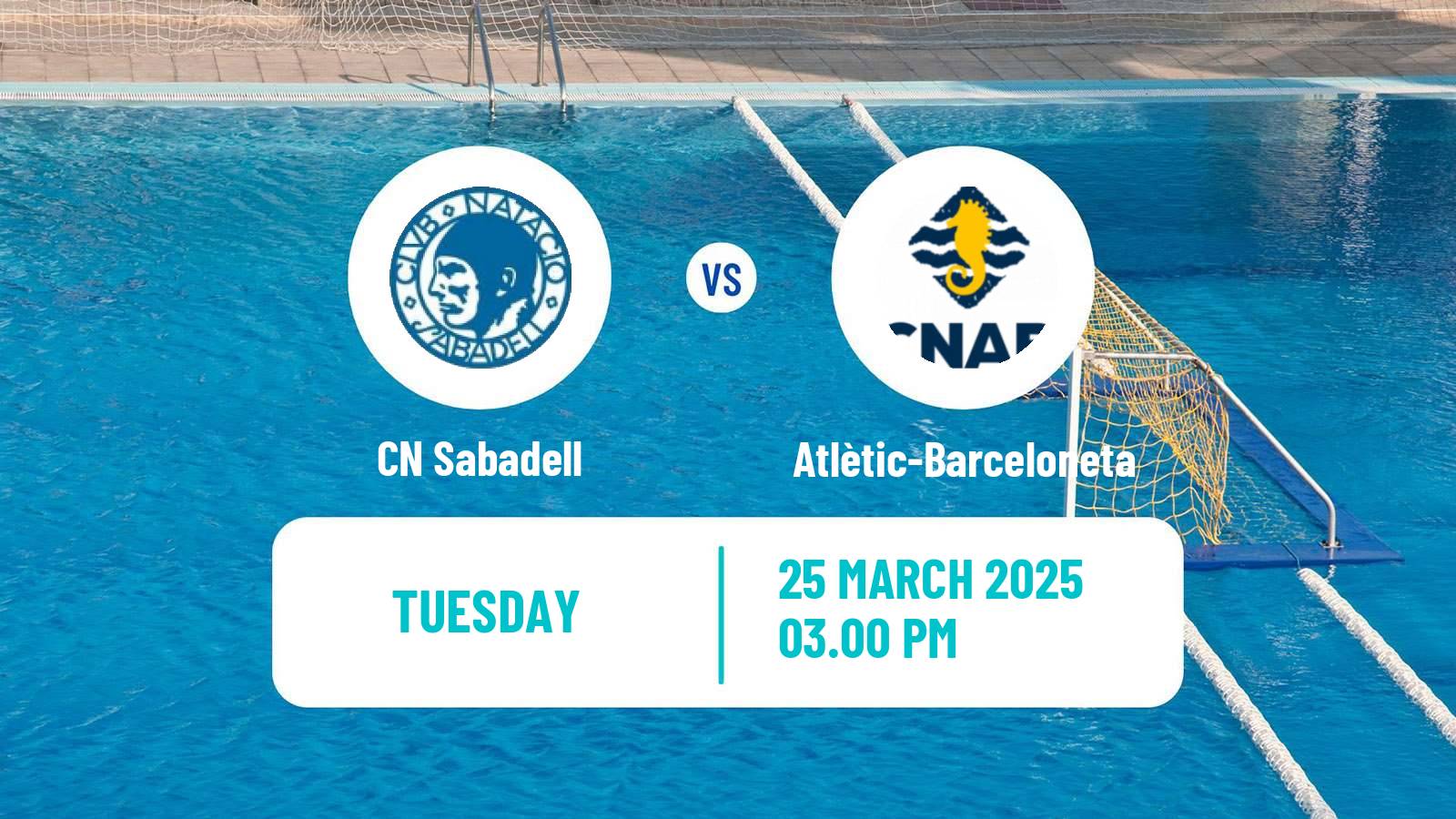 Water polo Spanish Liga Premaat Sabadell - Atlètic-Barceloneta