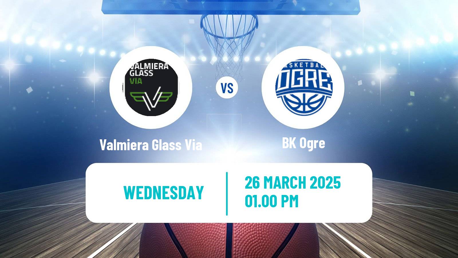 Basketball Estonian–Latvian Basketball League Valmiera Glass Via - Ogre