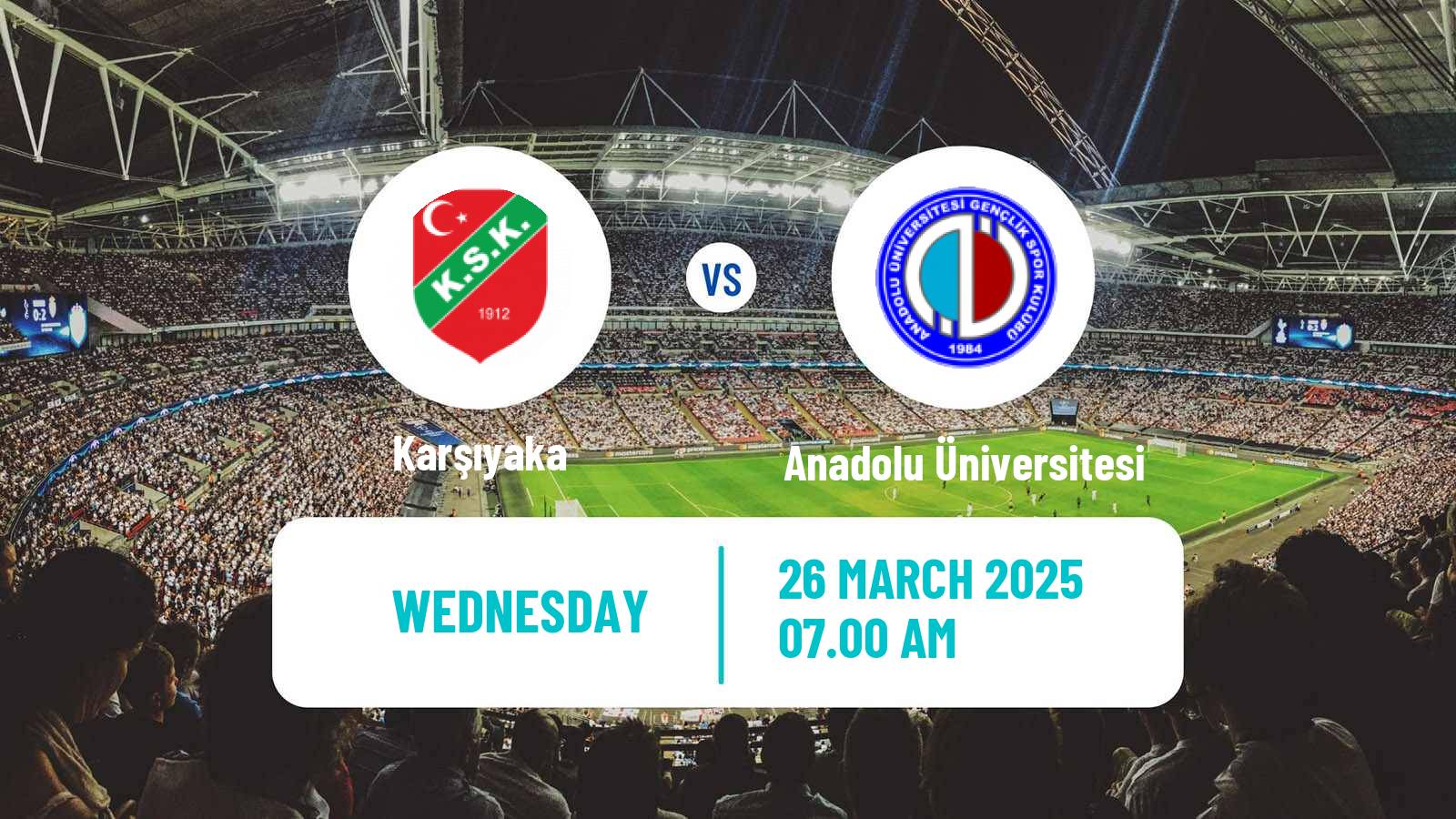 Soccer Turkish 3 Lig Group 1 Karşıyaka - Anadolu Üniversitesi