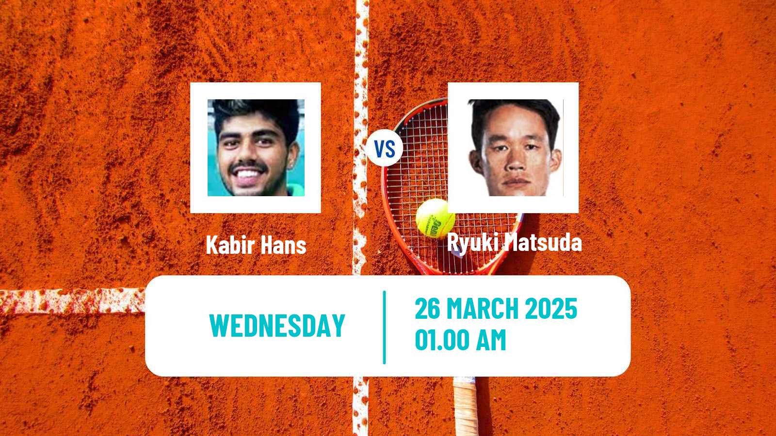 Tennis ITF M25 Ahmedabad Men Kabir Hans - Ryuki Matsuda