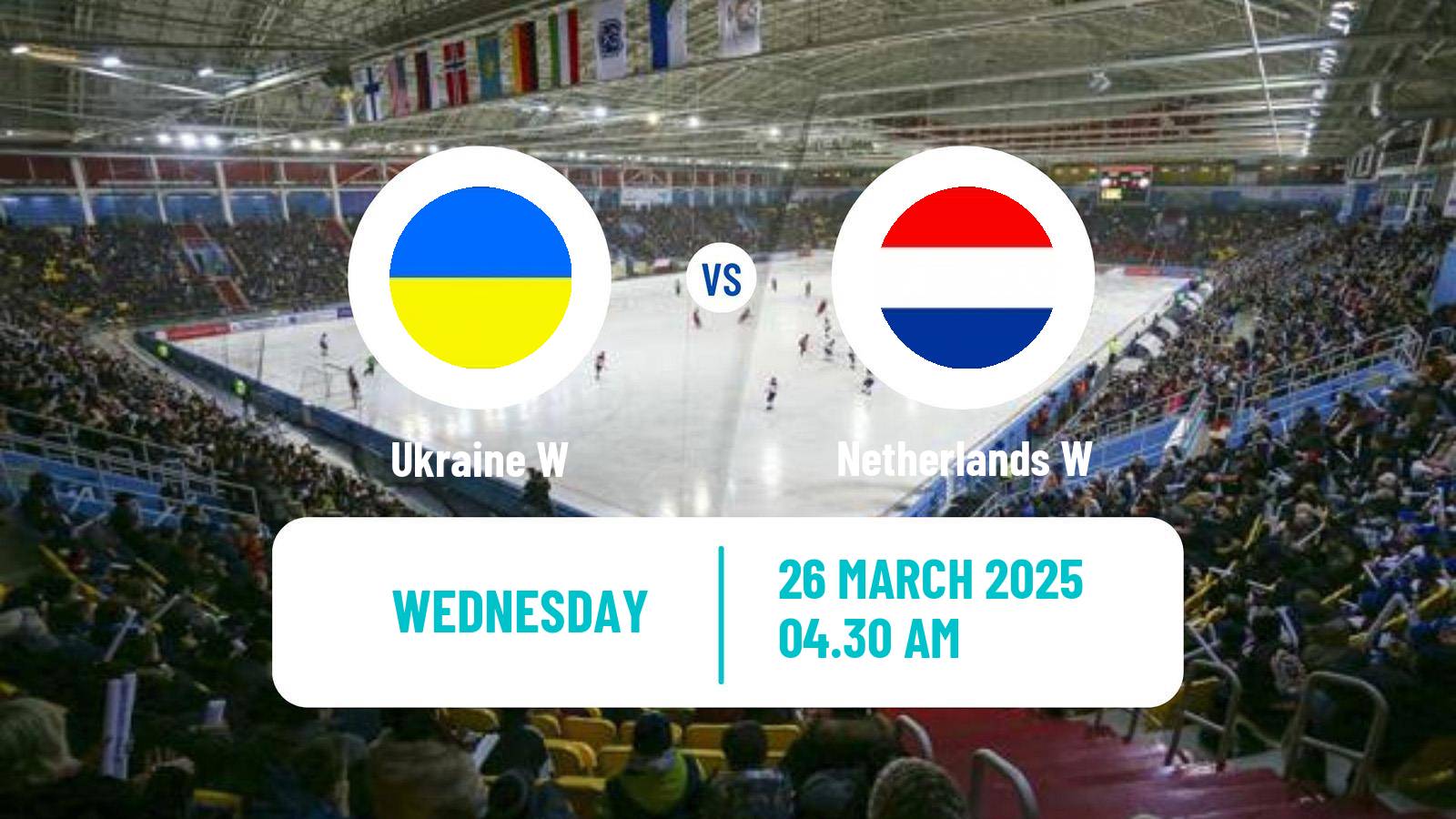 Bandy World Championship Bandy Women Ukraine W - Netherlands W