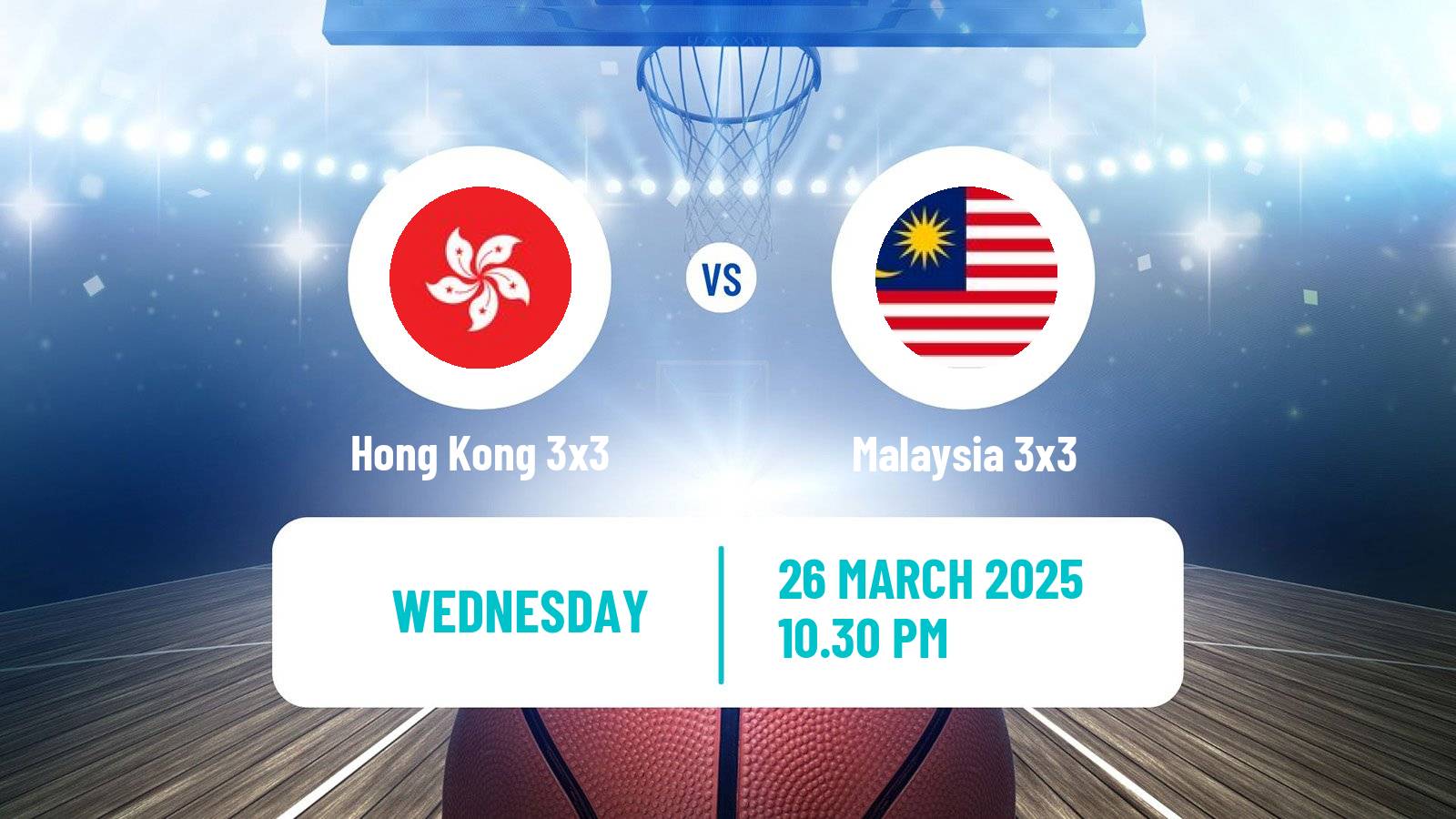 Basketball Asia Cup 3x3 Hong Kong 3x3 - Malaysia 3x3