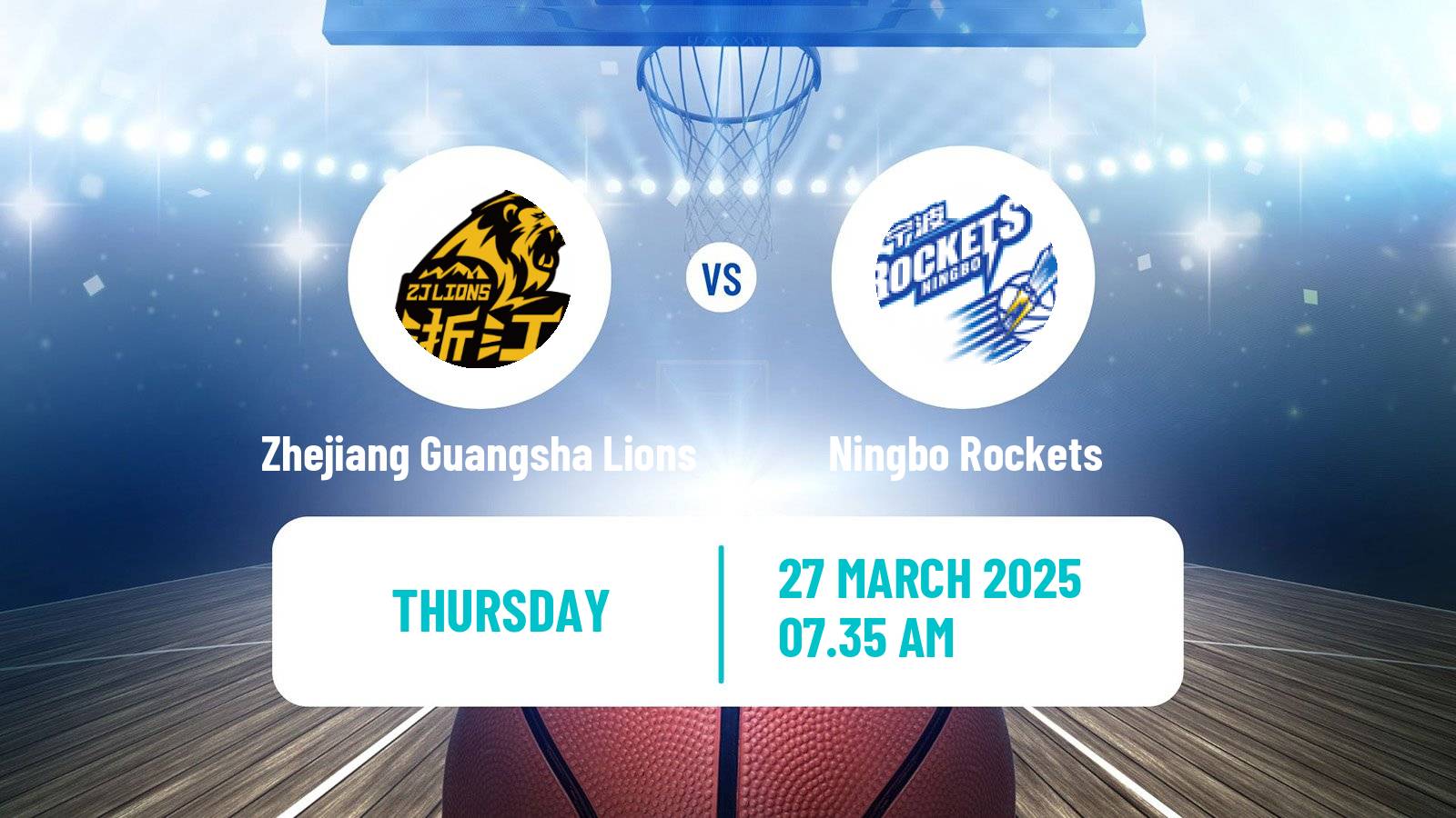 Basketball CBA Zhejiang Guangsha Lions - Ningbo Rockets