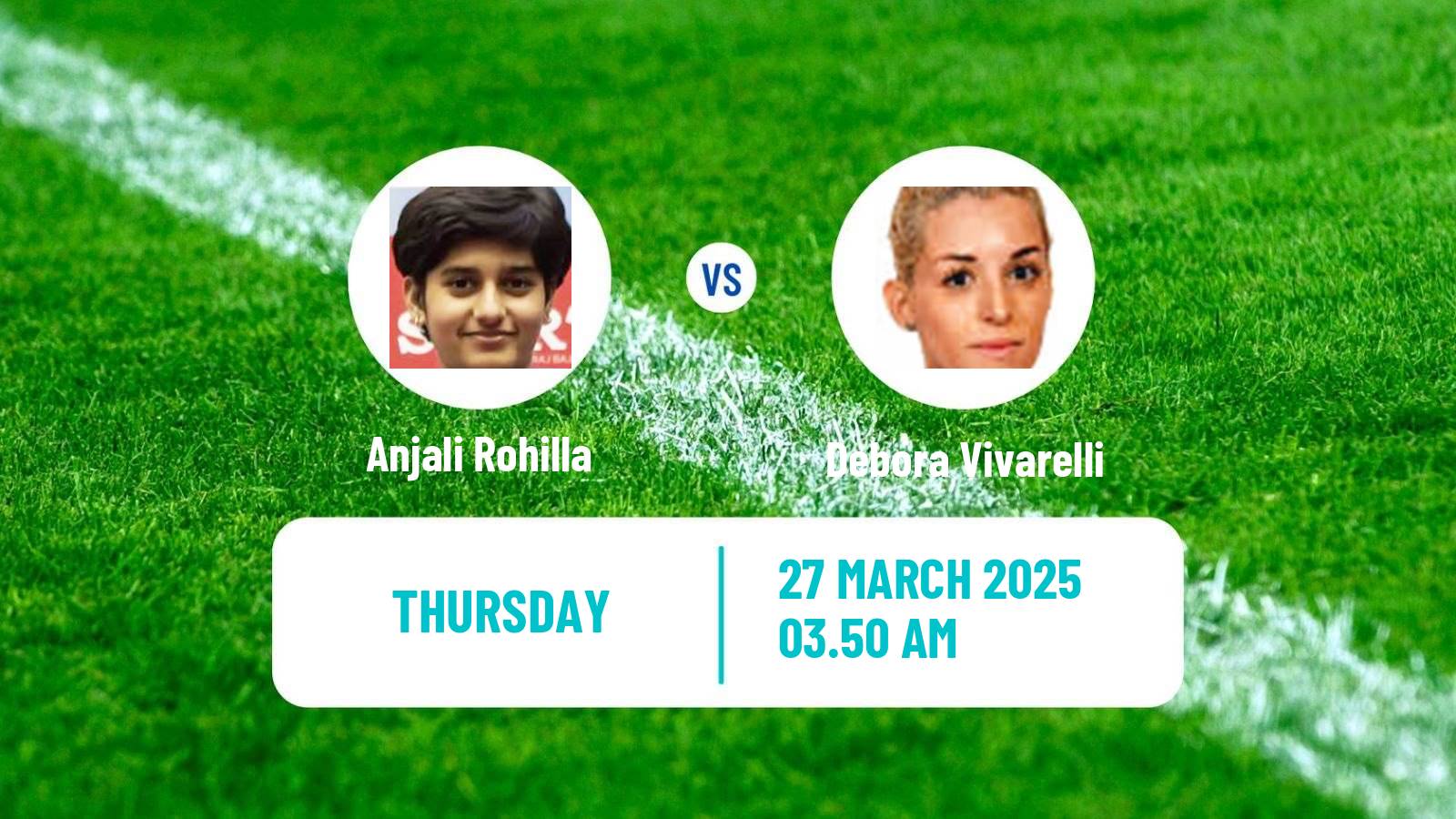 Table tennis Wtt Star Contender Chennai Women Anjali Rohilla - Debora Vivarelli