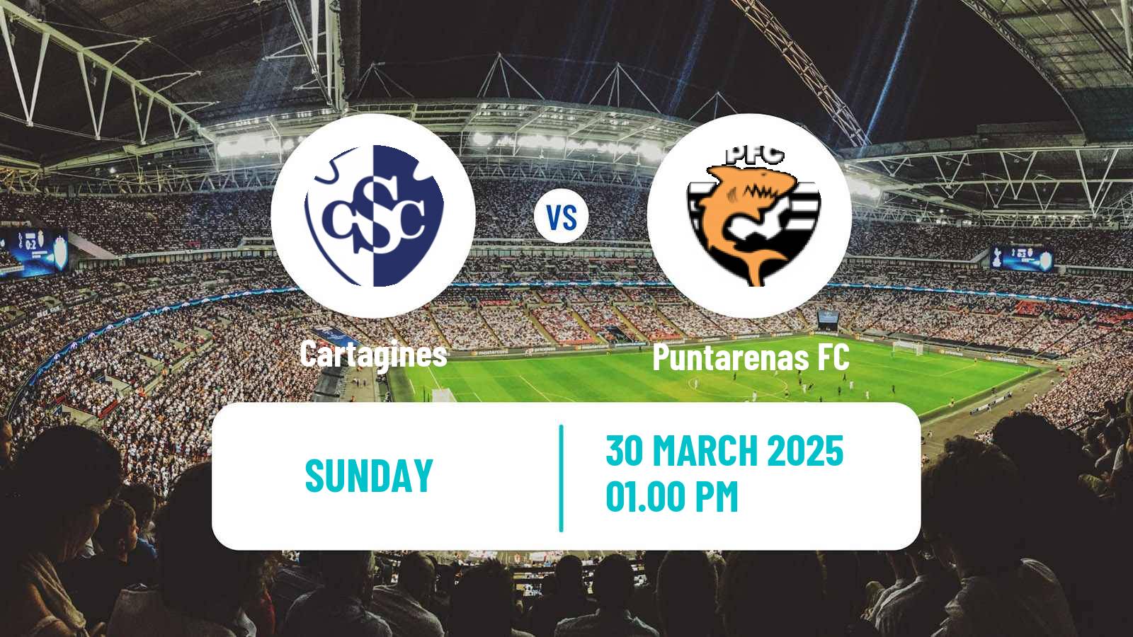 Soccer Costa Rican Primera Division Cartagines - Puntarenas FC
