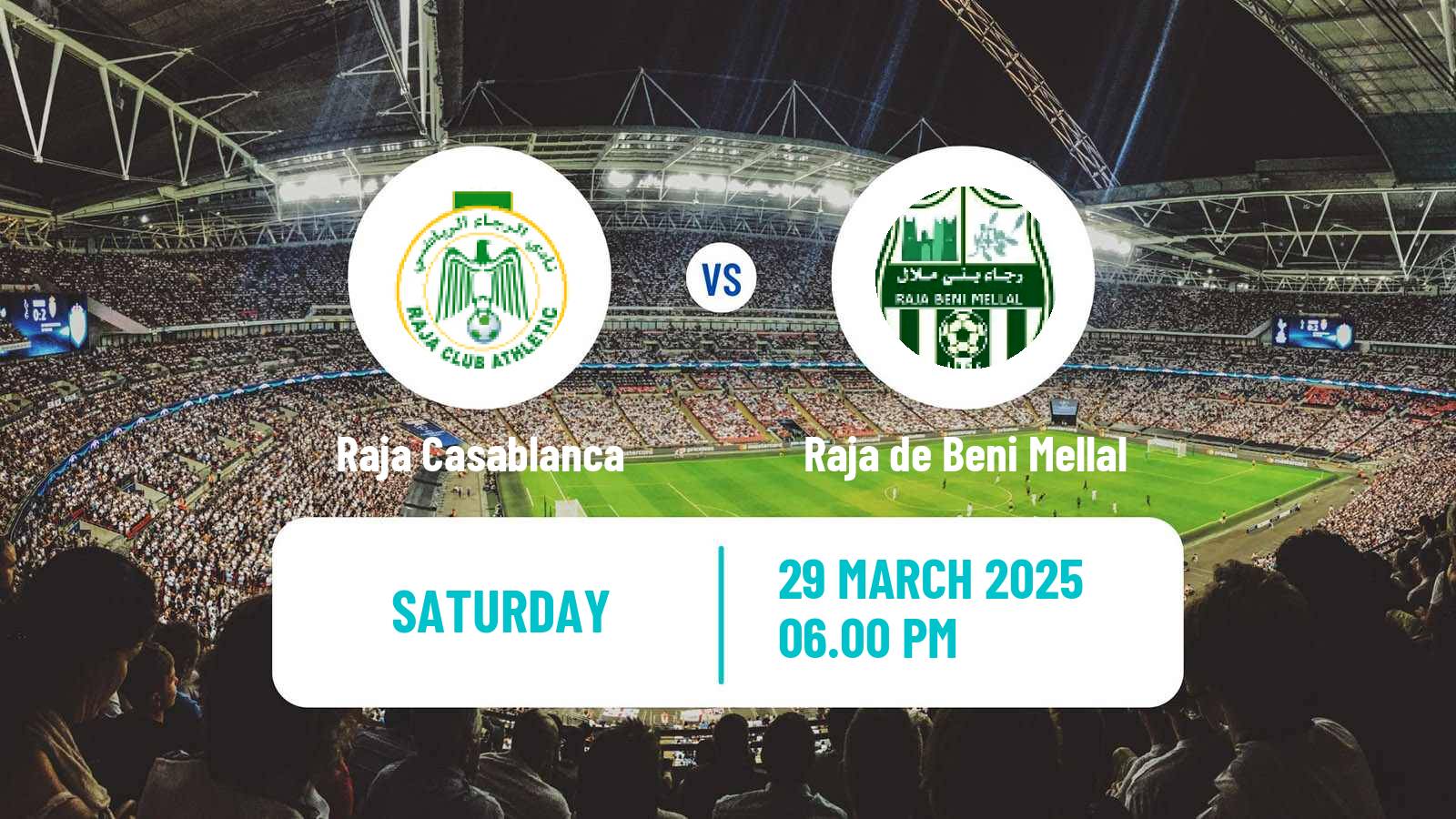 Soccer Moroccan Coupe du Trone Raja Casablanca - Raja de Beni Mellal