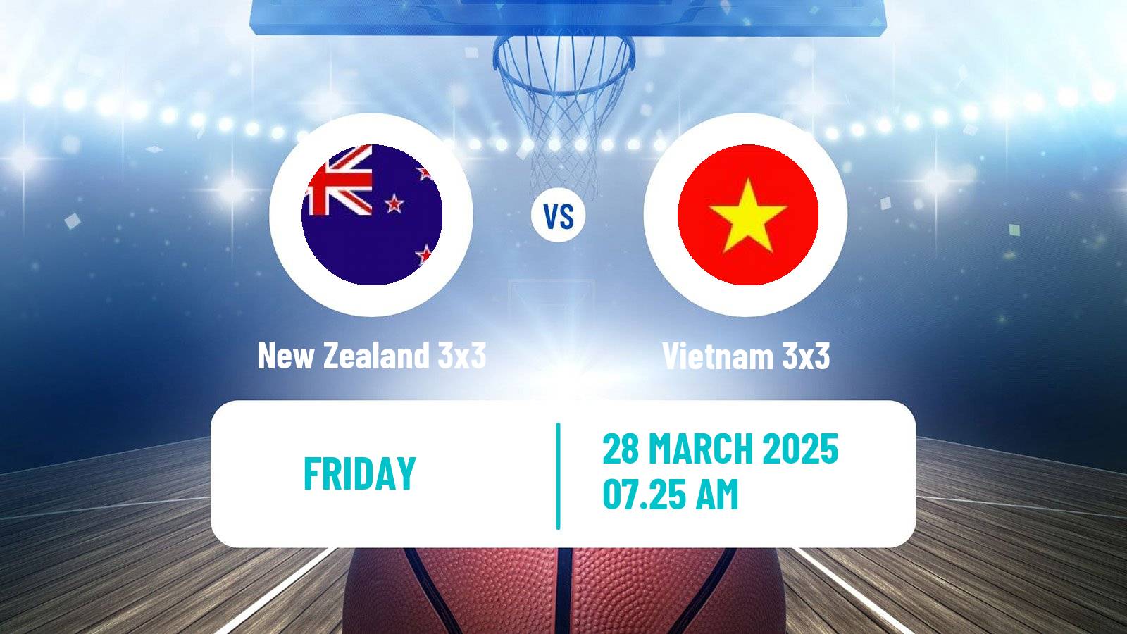 Basketball Asia Cup 3x3 New Zealand 3x3 - Vietnam 3x3
