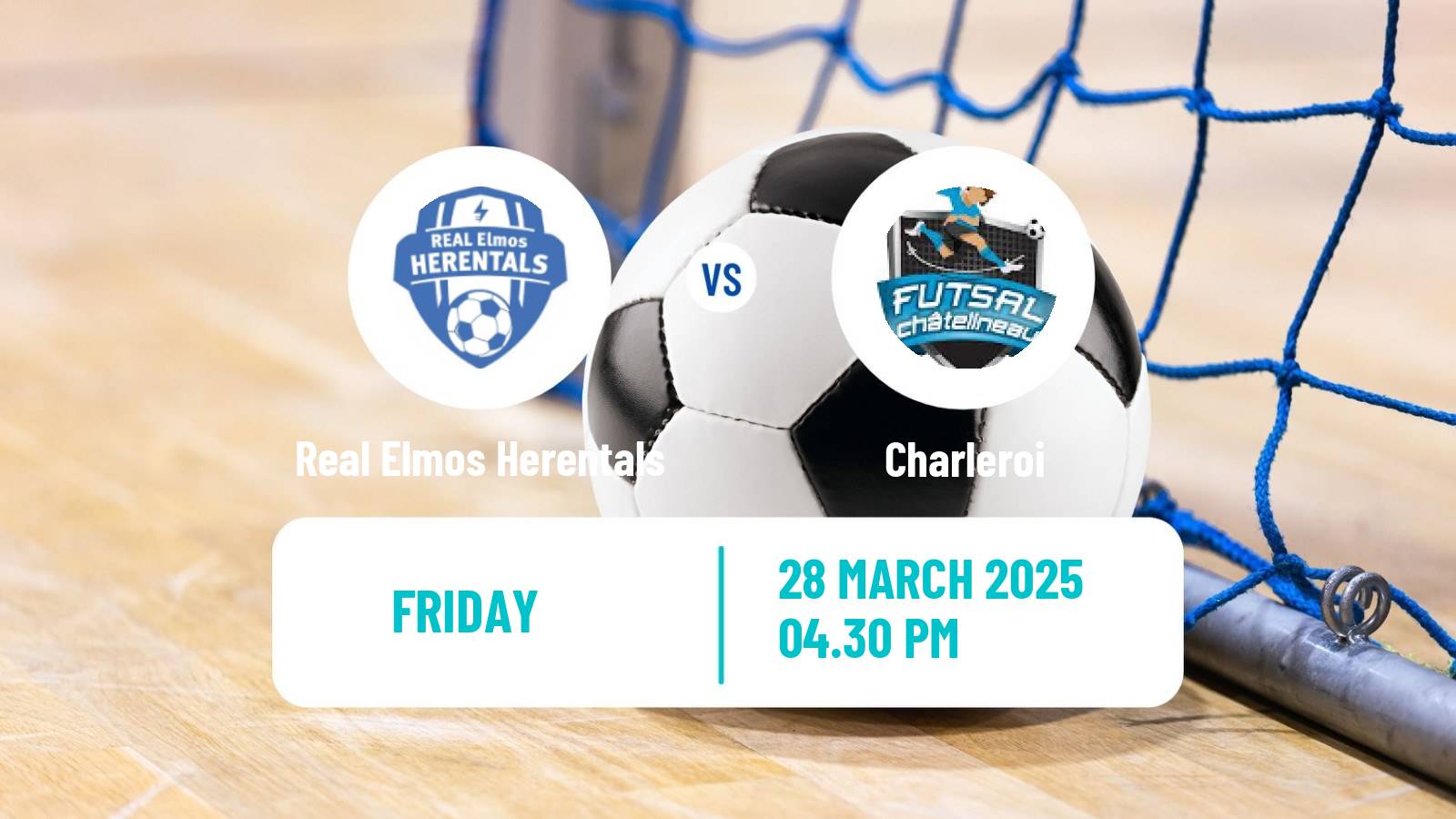 Futsal Belgian Division 1 Futsal Real Elmos Herentals - Charleroi