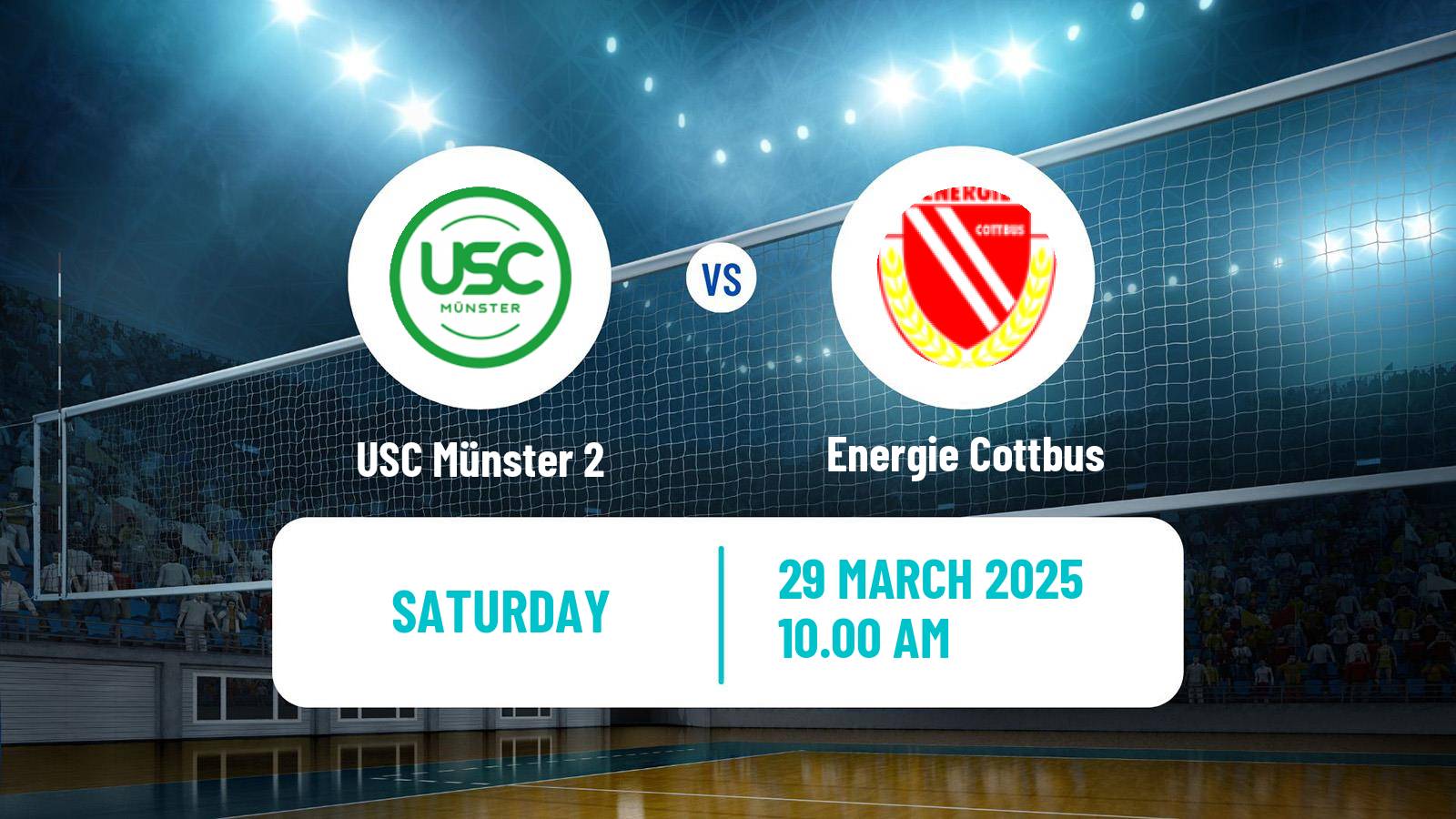 Volleyball German 2 Bundesliga North Volleyball Women USC Münster 2 - Energie Cottbus