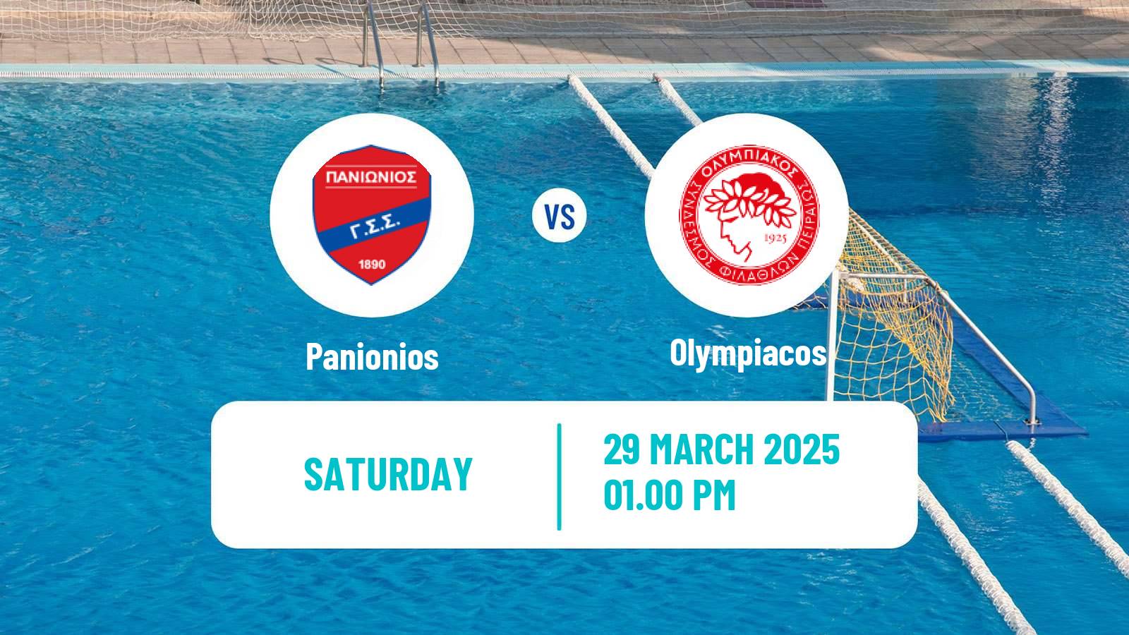 Water polo Greek A1 Water Polo Panionios - Olympiacos