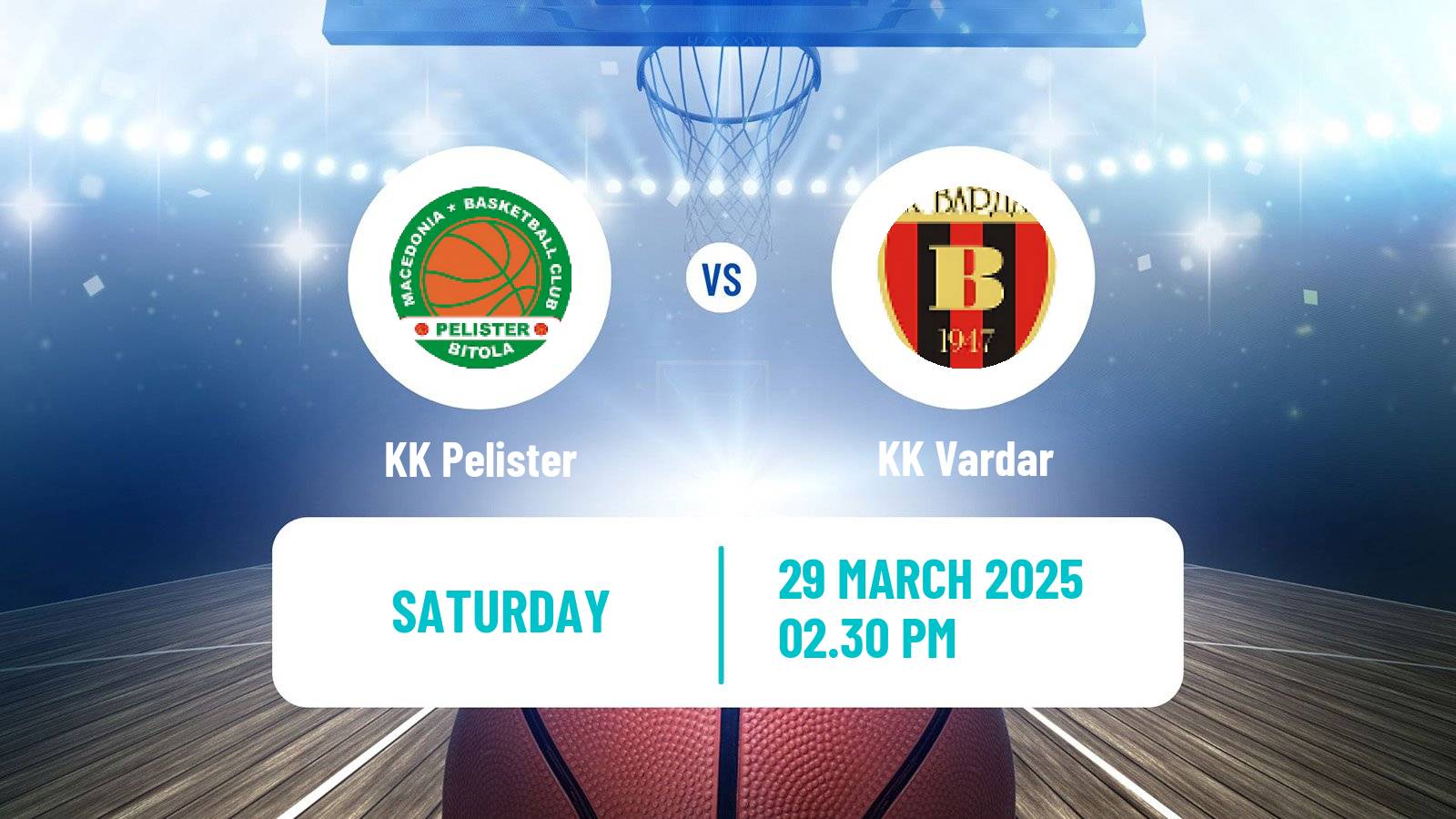 Basketball North Macedonian Prva Liga Basketball Pelister - Vardar