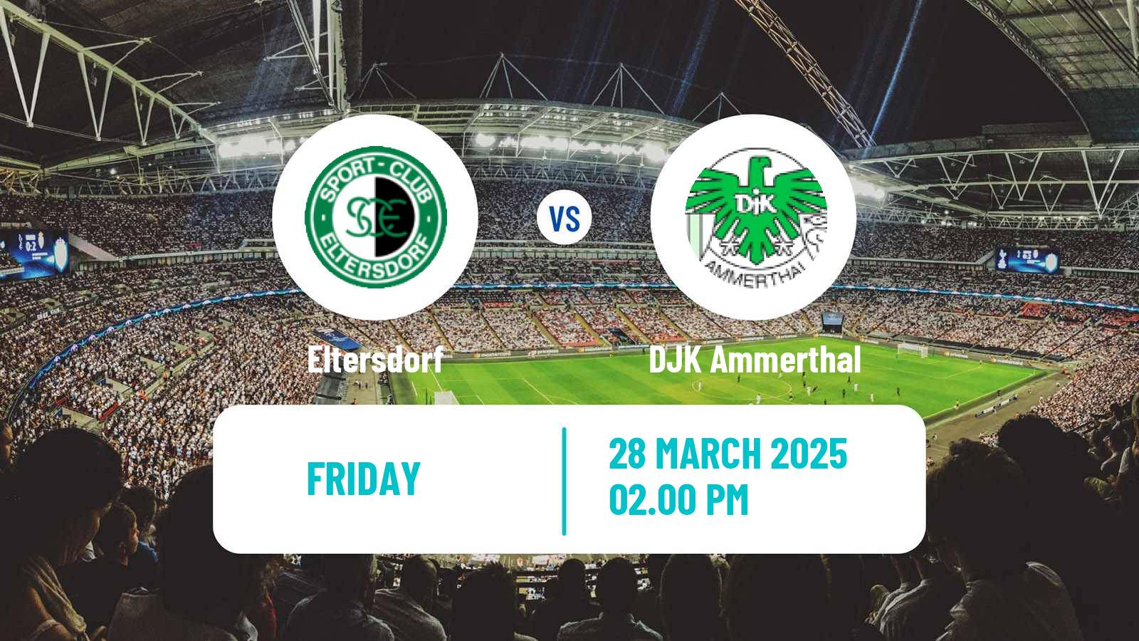 Soccer German Oberliga Bayern Nord Eltersdorf - DJK Ammerthal