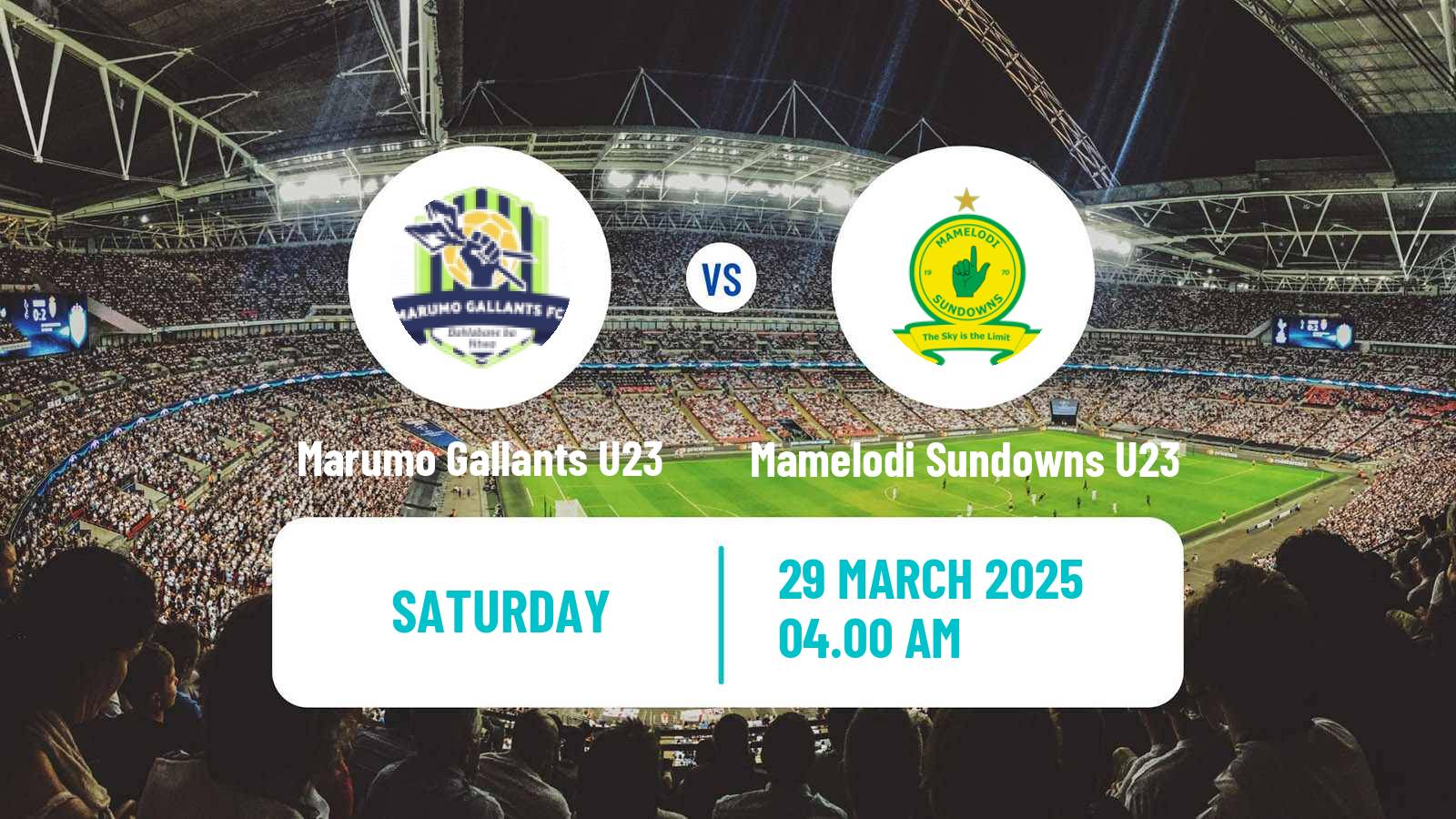 Soccer South African Diski Challenge Marumo Gallants U23 - Mamelodi Sundowns U23