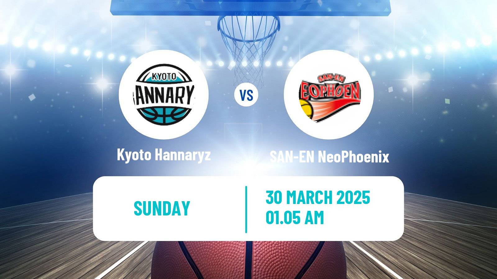 Basketball BJ League Kyoto Hannaryz - SAN-EN NeoPhoenix