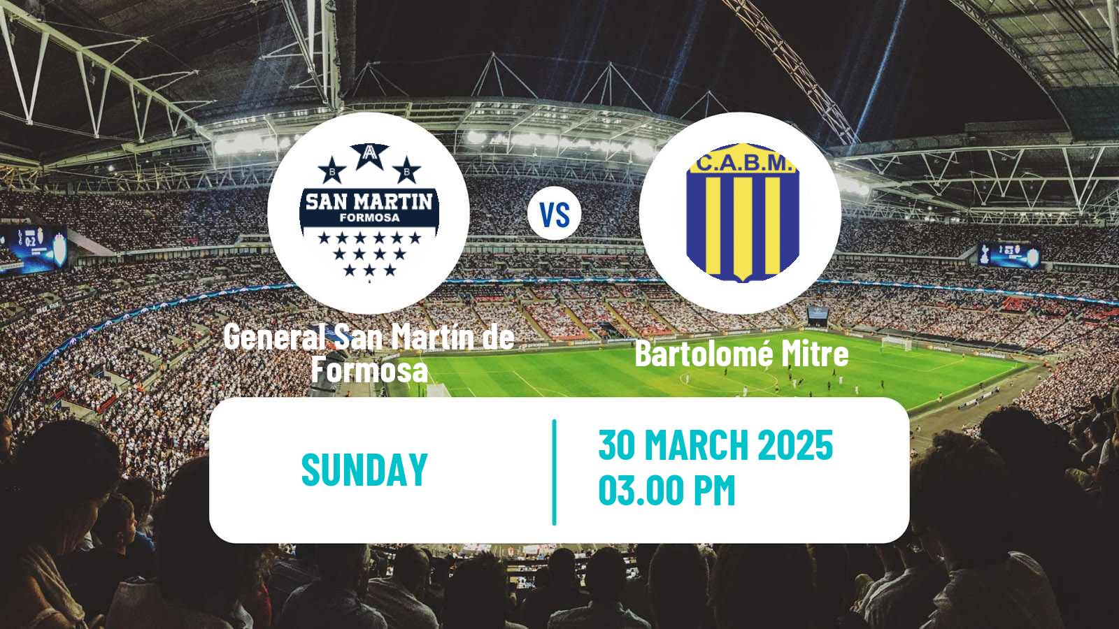 Soccer Argentinian Torneo Federal General San Martín de Formosa - Bartolomé Mitre