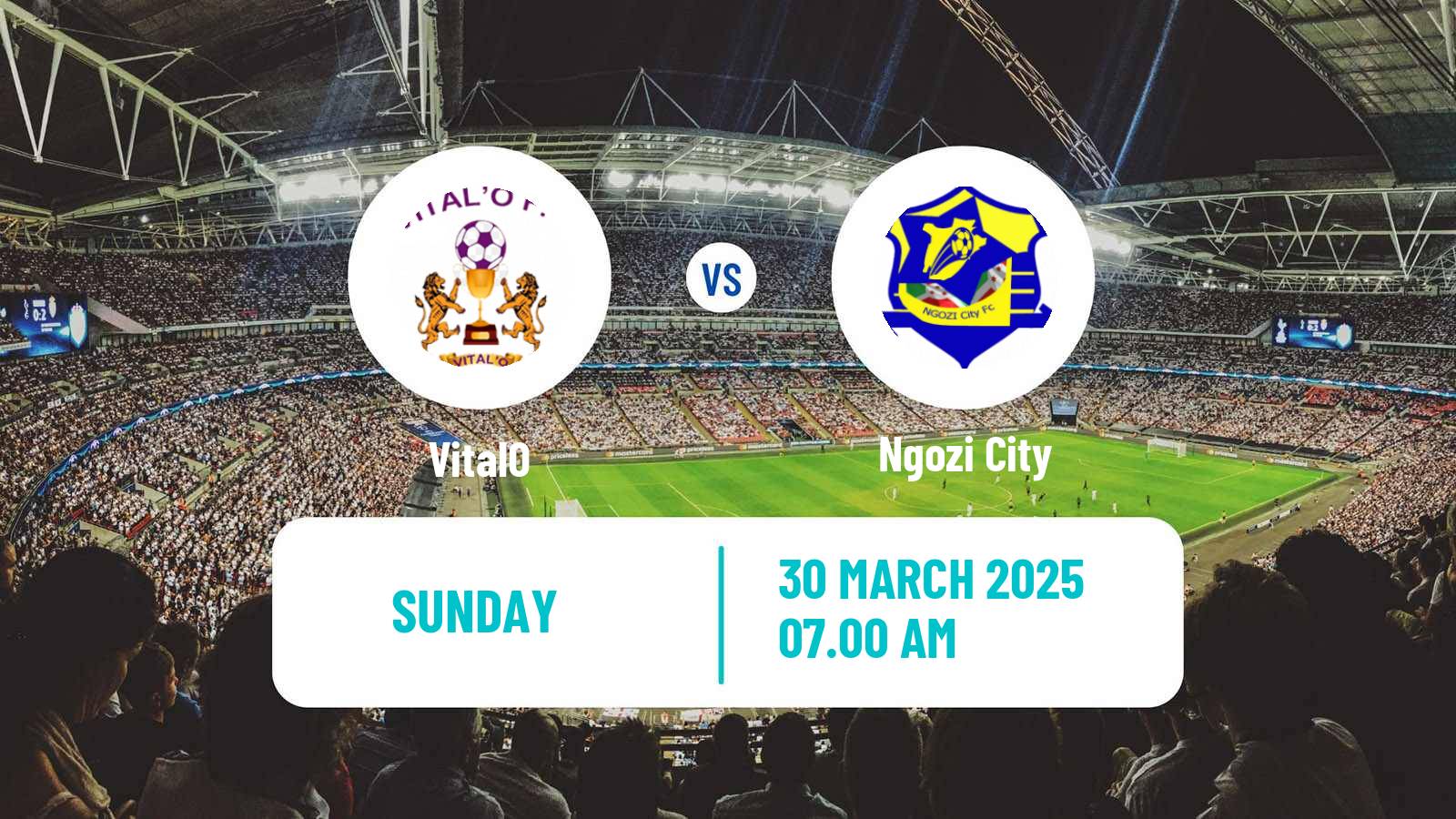 Soccer Burundi Premier League VitalO - Ngozi City
