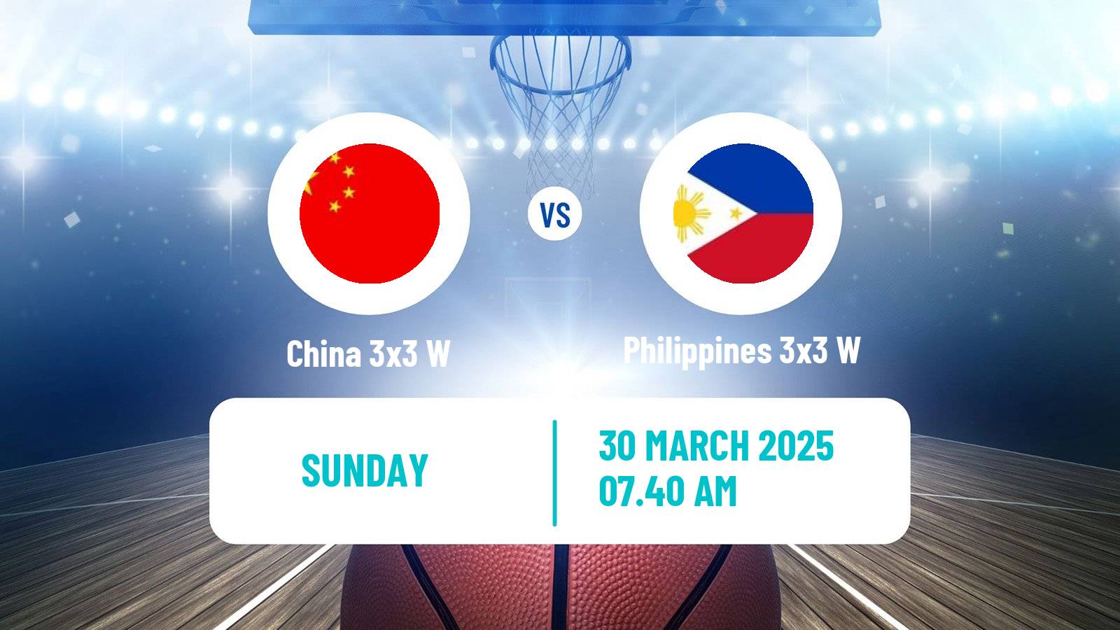 Basketball Asia Cup 3x3 Women China 3x3 W - Philippines 3x3 W