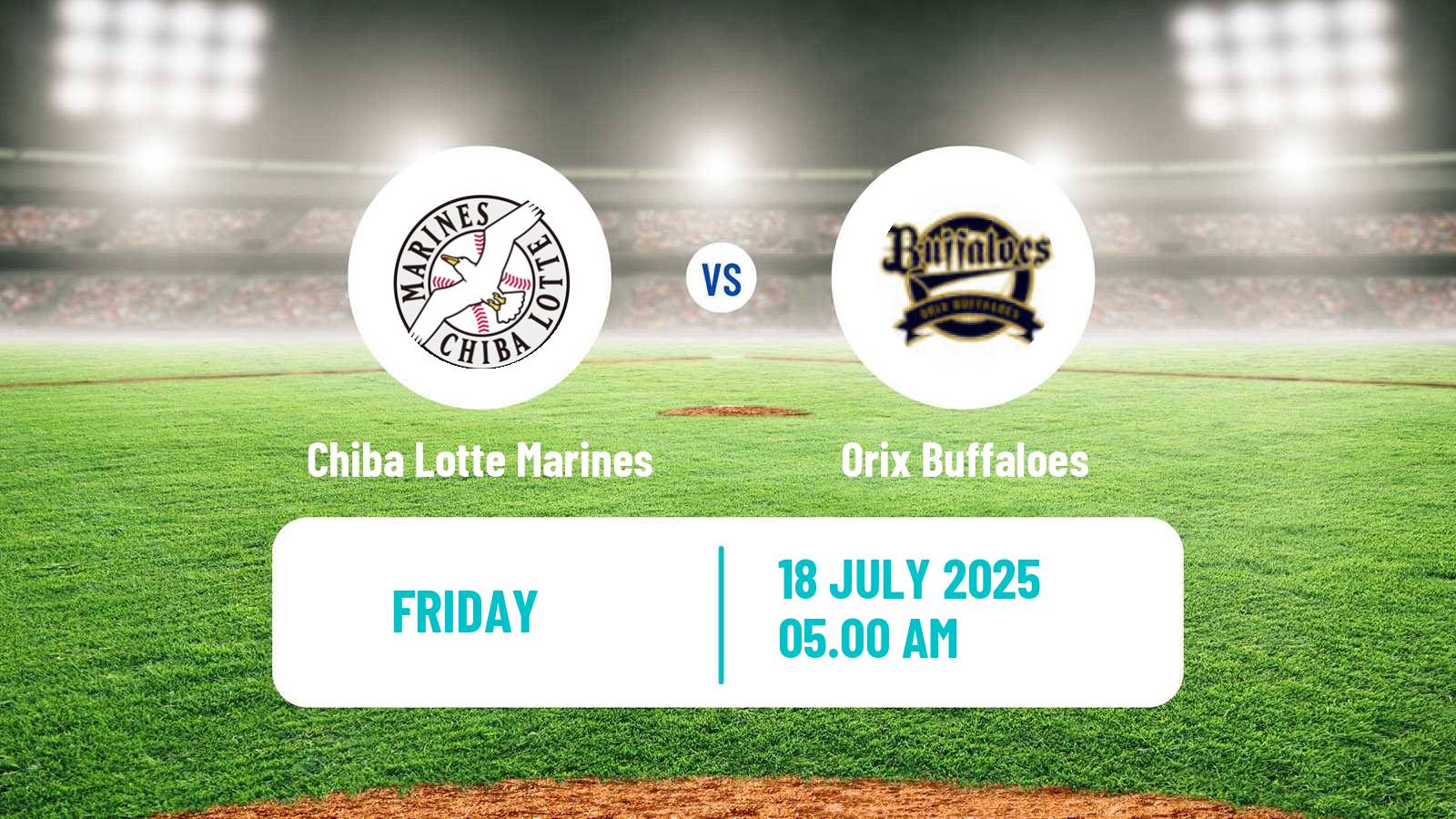 Baseball NPB Chiba Lotte Marines - Orix Buffaloes