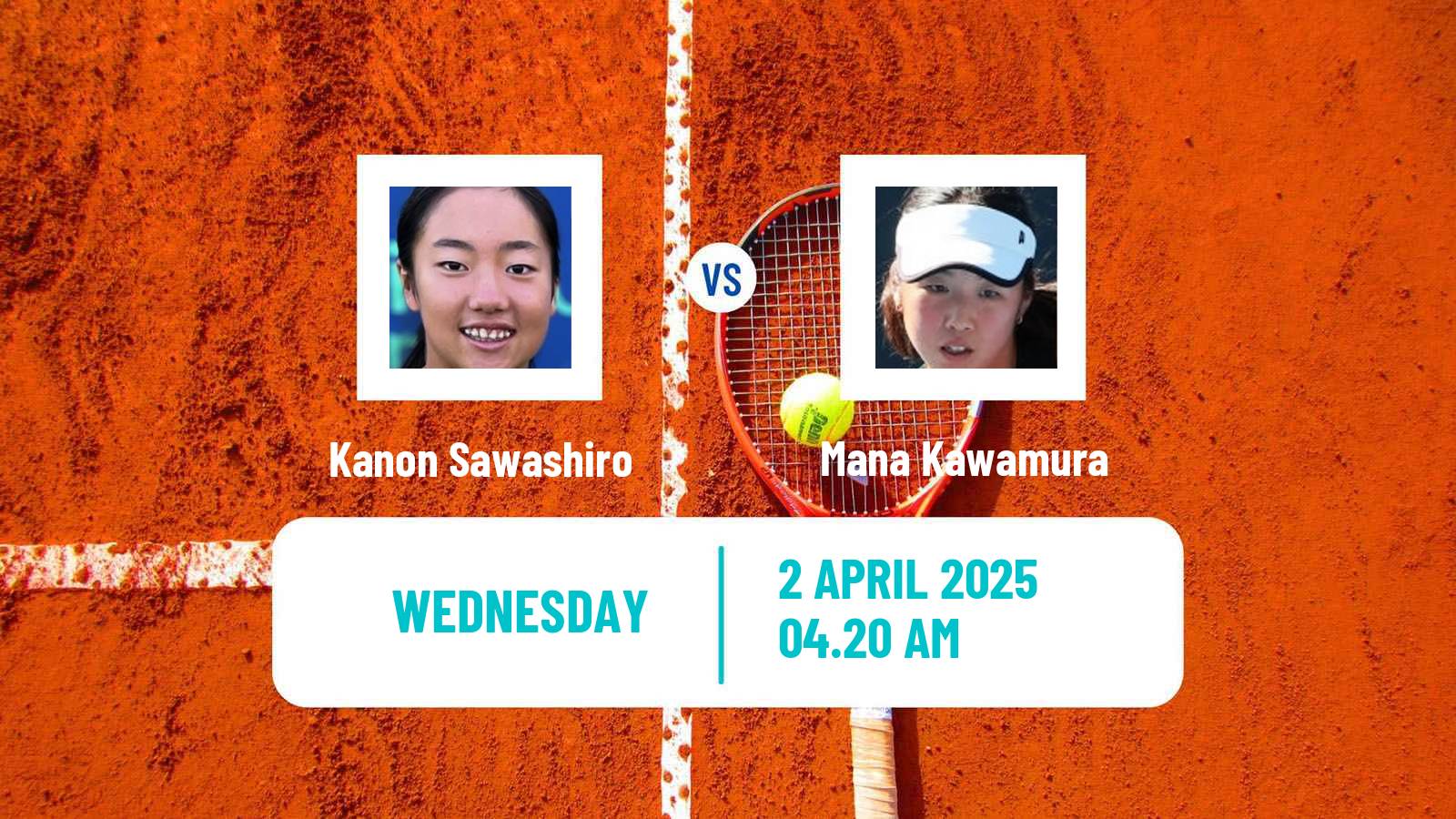 Tennis ITF W15 Kashiwa Women Kanon Sawashiro - Mana Kawamura