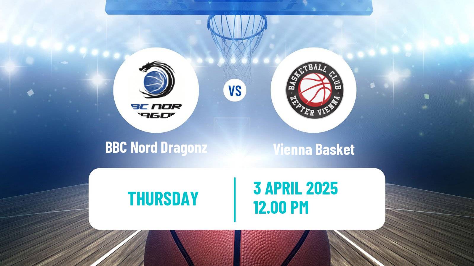 Basketball Austrian Superliga Basketball BBC Nord Dragonz - Vienna Basket