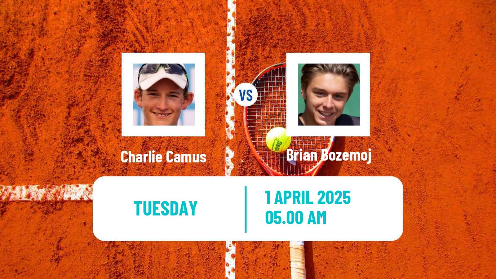 Tennis ITF M15 Lons Le Saunier Men Charlie Camus - Brian Bozemoj