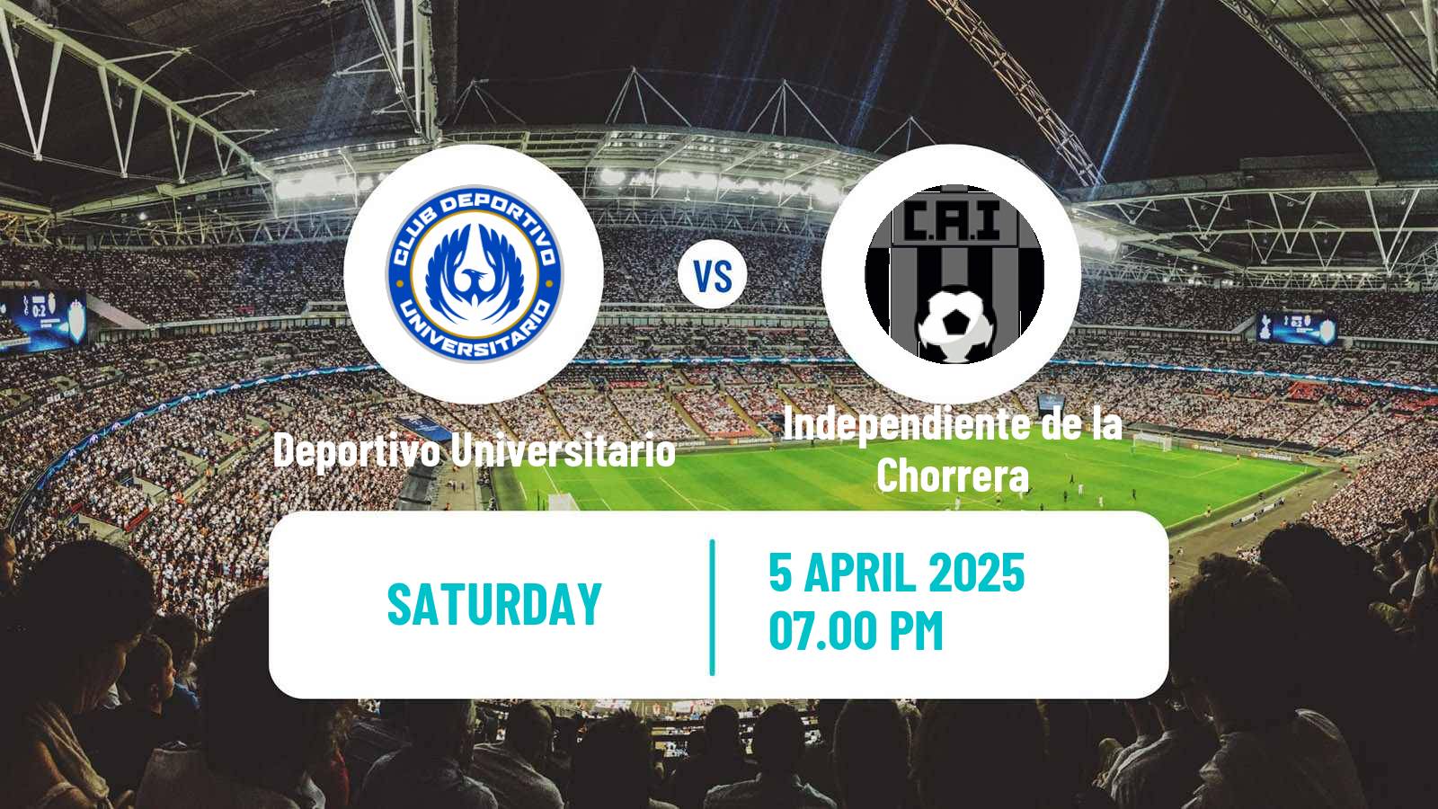 Soccer Liga Panamena de Futbol Deportivo Universitario - Independiente de la Chorrera