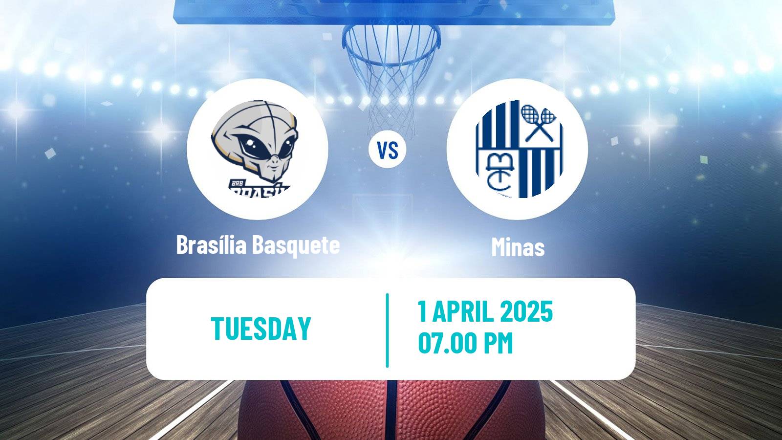 Basketball Brazilian NBB Brasília Basquete - Minas