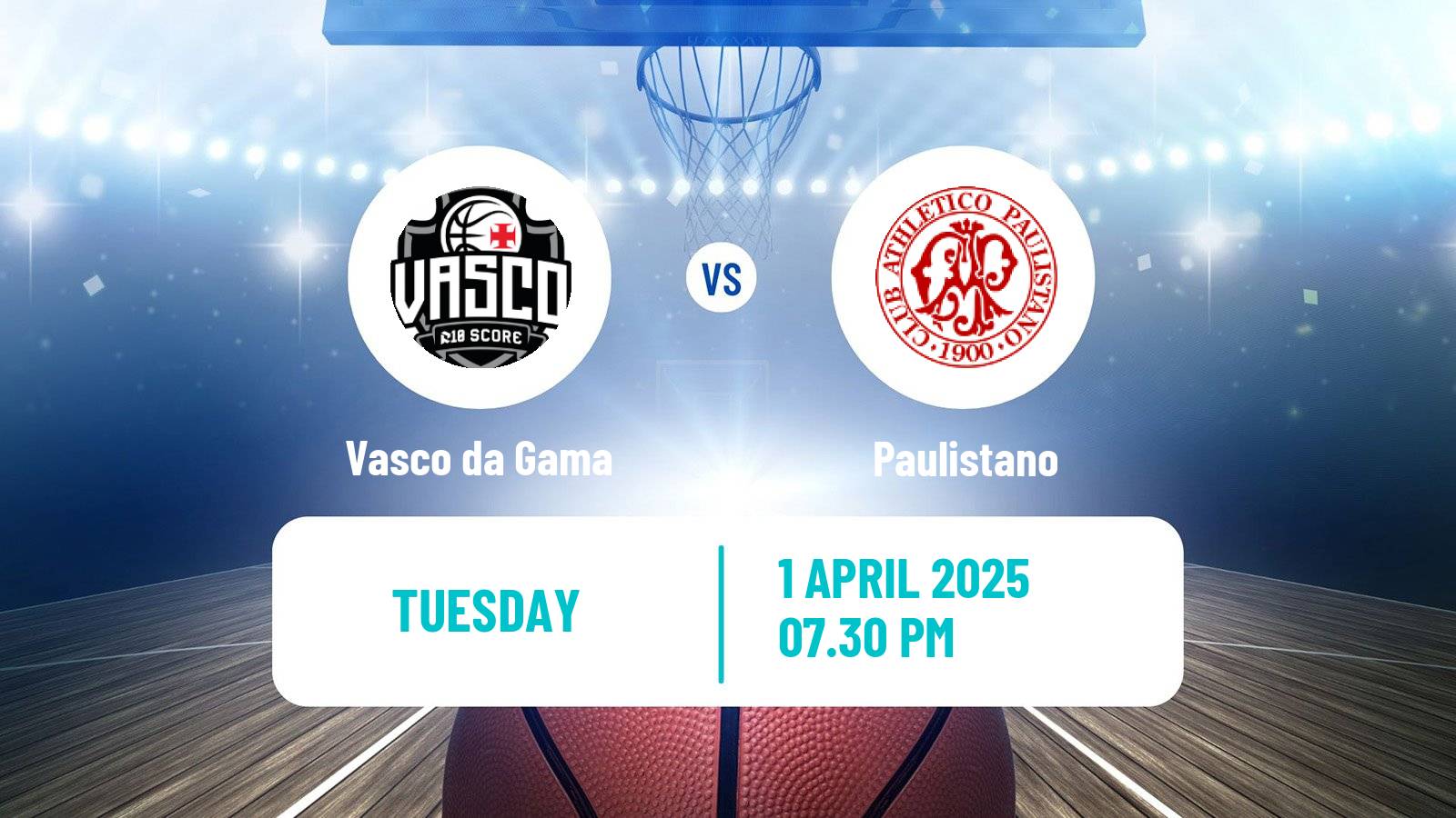 Basketball Brazilian NBB Vasco da Gama - Paulistano