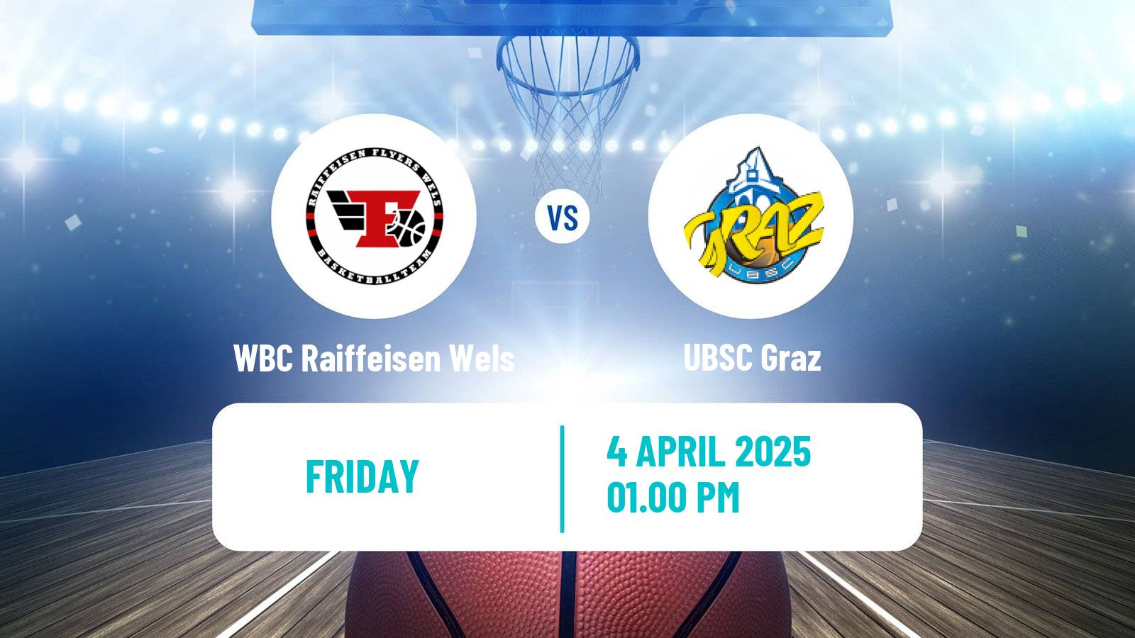 Basketball Austrian Superliga Basketball WBC Raiffeisen Wels - UBSC Graz