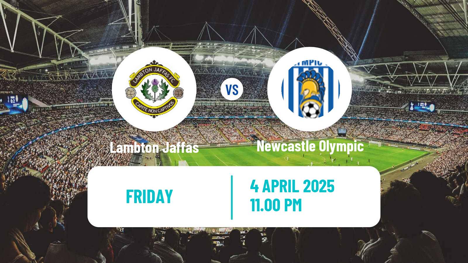 Soccer Australian NPL Northern NSW Lambton Jaffas - Newcastle Olympic