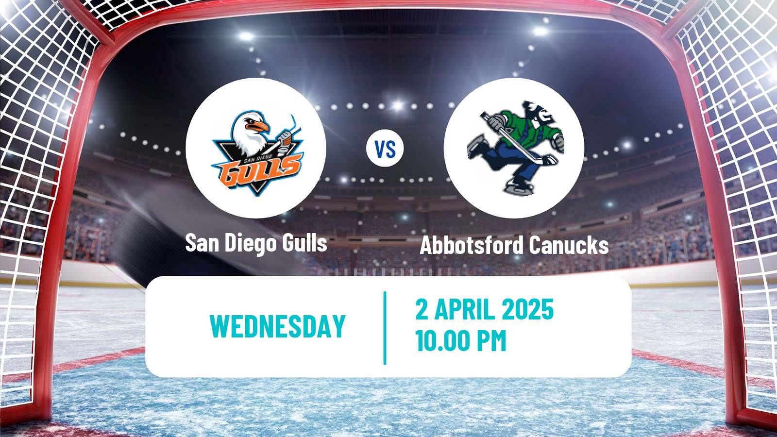 Hockey AHL San Diego Gulls - Abbotsford Canucks