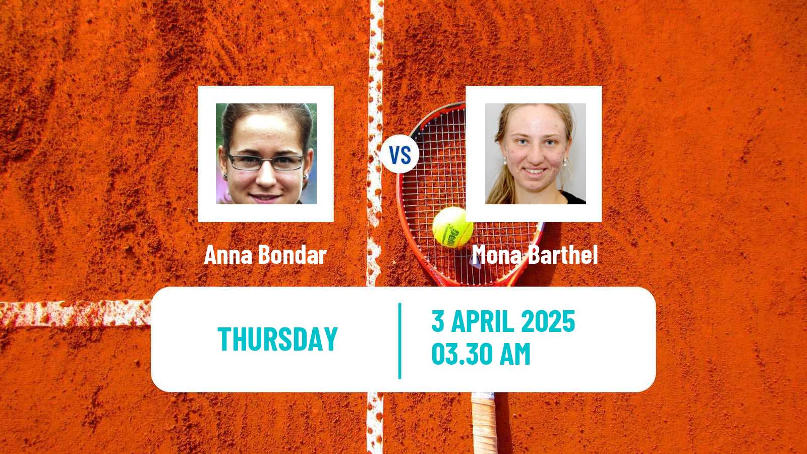 Tennis Antalya 3 Challenger Women Anna Bondar - Mona Barthel