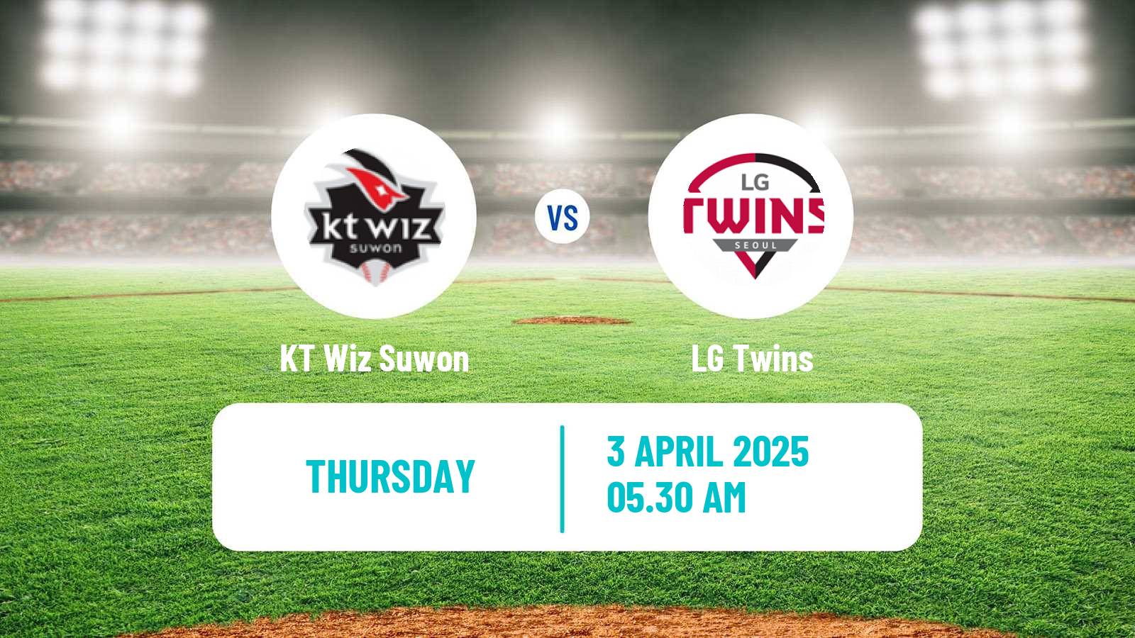 Baseball KBO KT Wiz Suwon - LG Twins